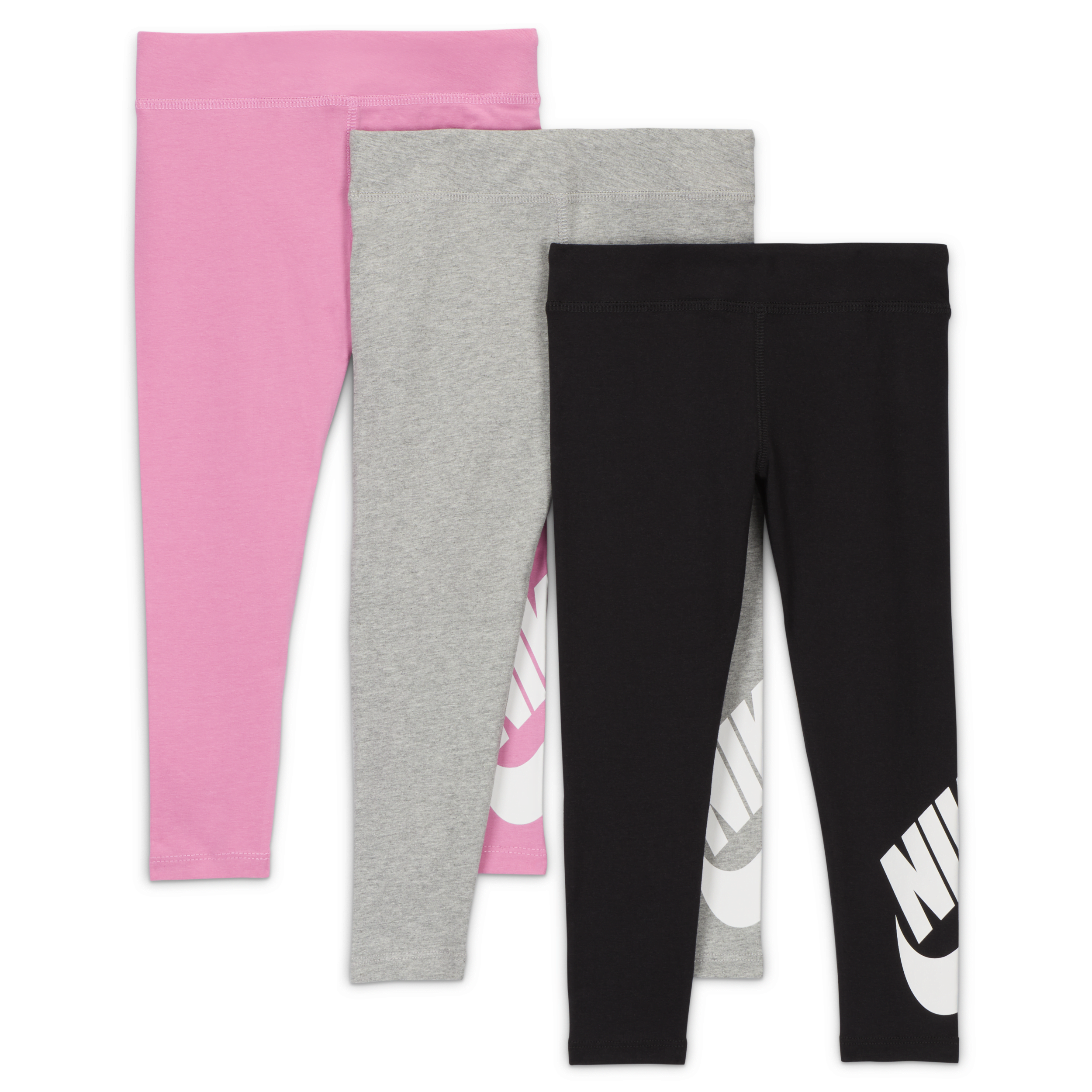 Nike Club Little Kids' Leggings (3-pack) In Black