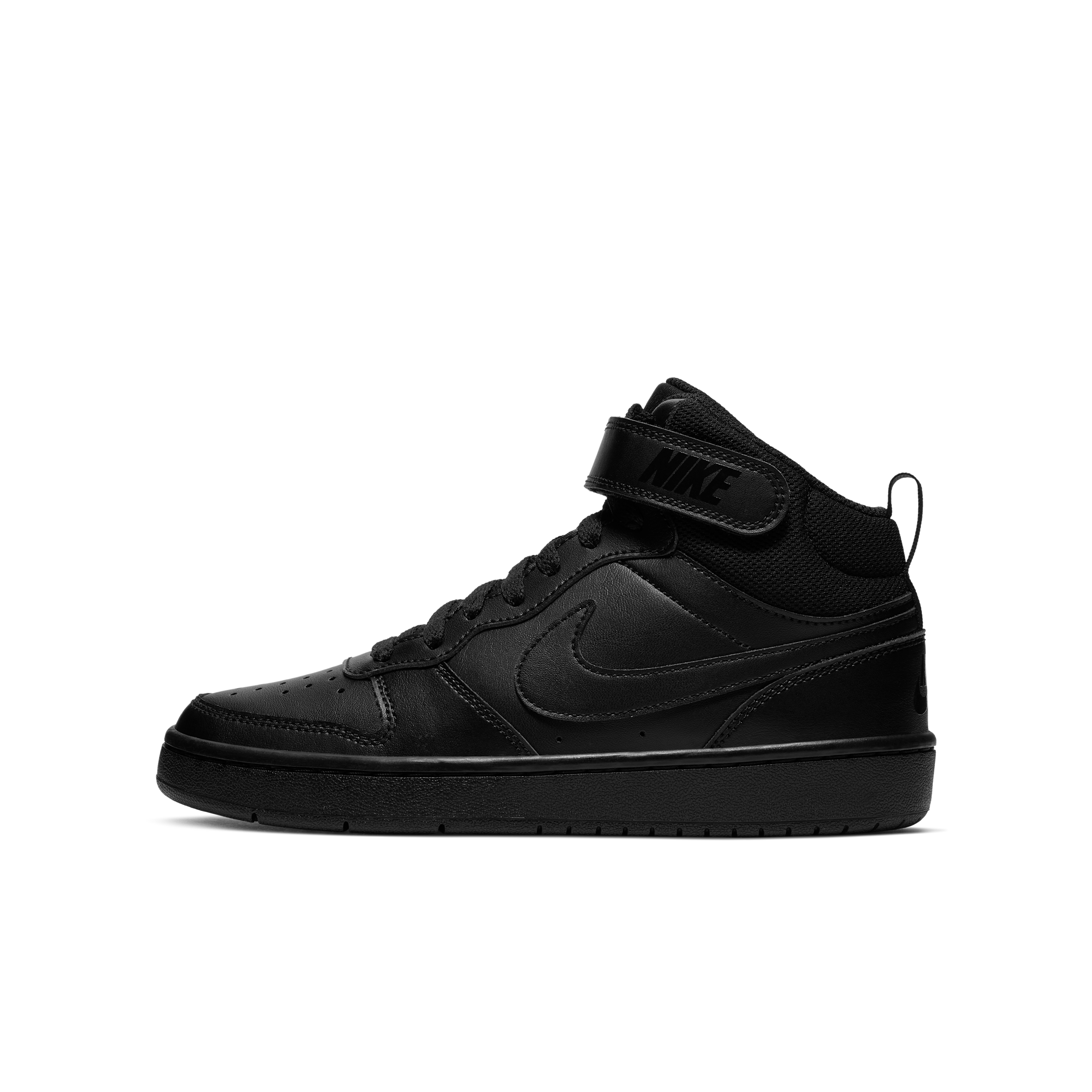 Nike Court Borough Mid 2 Big Kids' Shoes in Black | CD7782-001