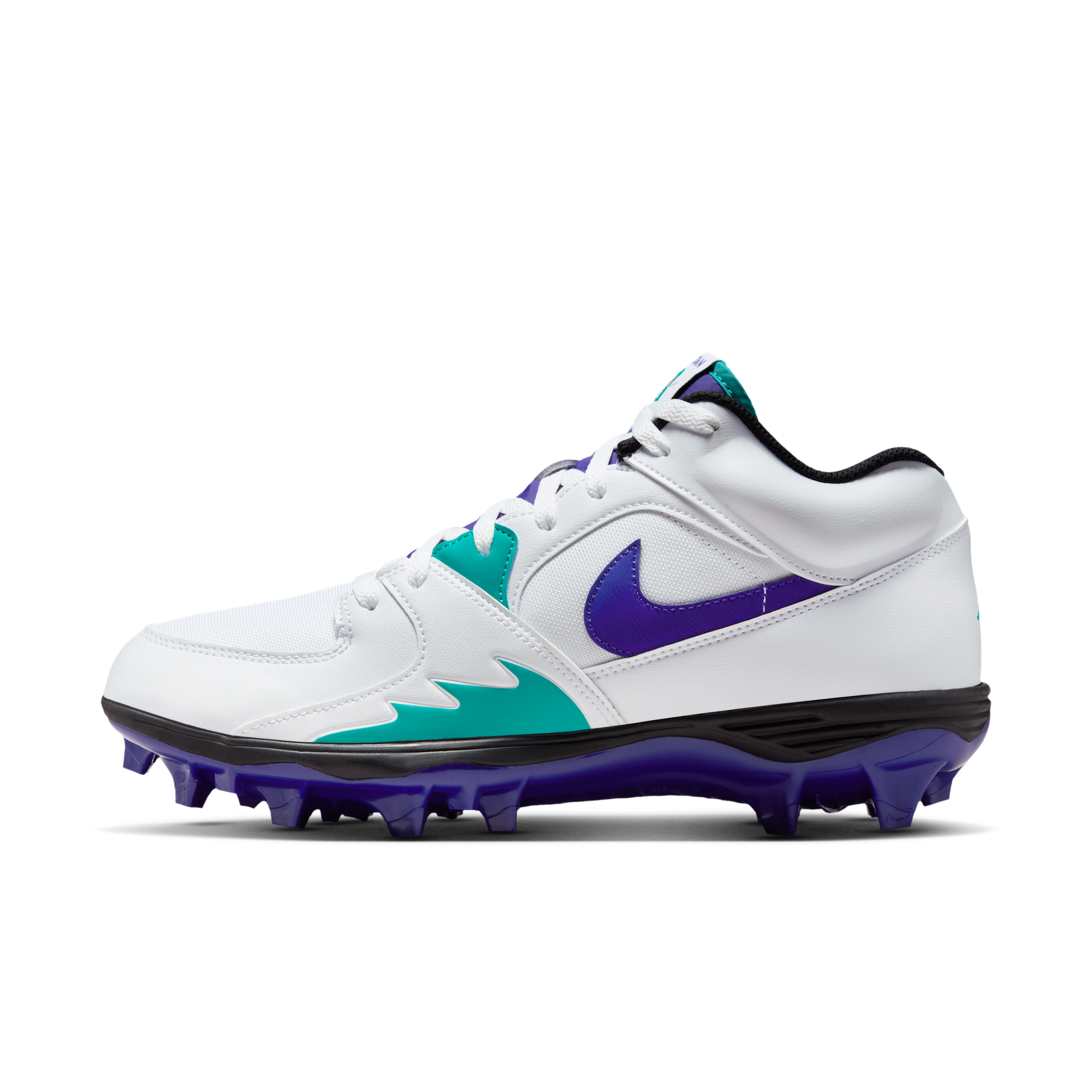 Men's Jordan Stadium 90 Low TD Football Cleats in White | HQ0210-105