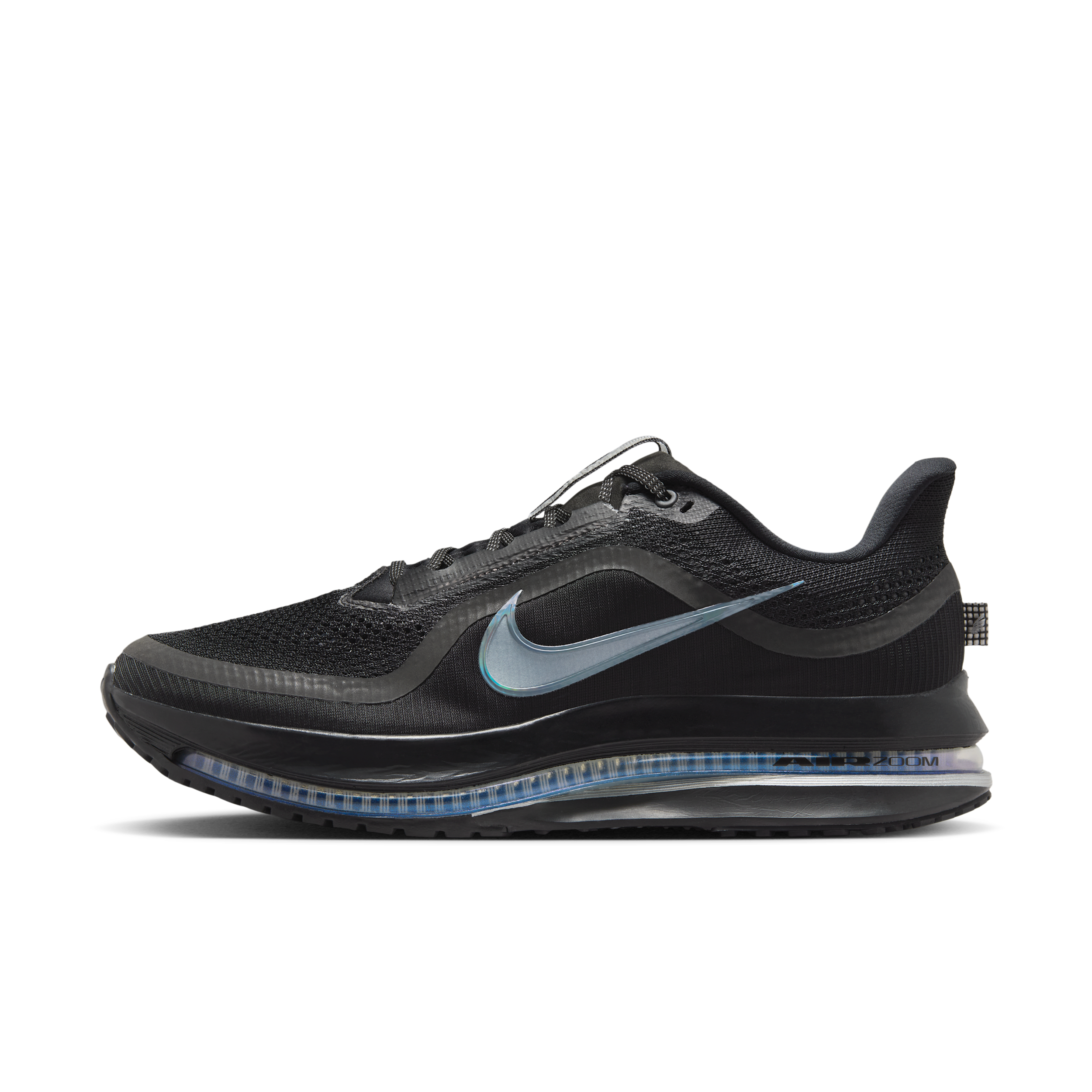 Nike Mens Pegasus Premium - Running Shoes - Metallic Silver / Black / Black Size 7.5