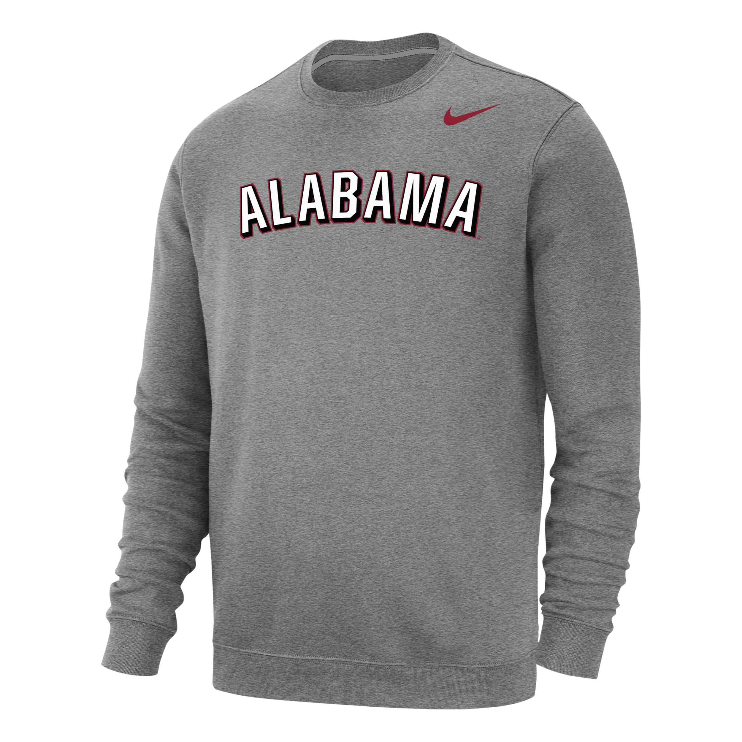 Nike Alabama Club Fleece  Men's College Sweatshirt In Grey