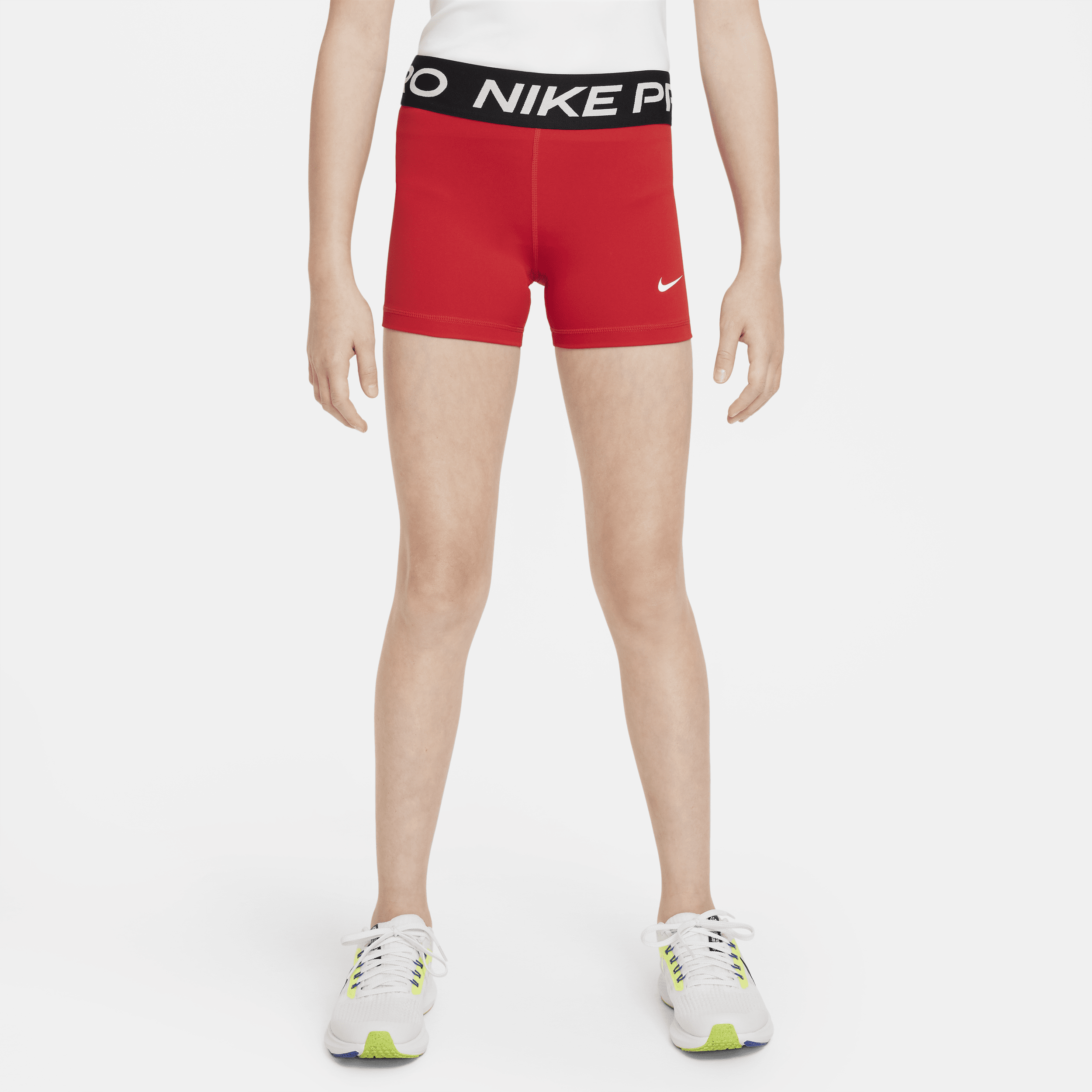 Nike Pro Big Kids' (girls') Shorts In Red