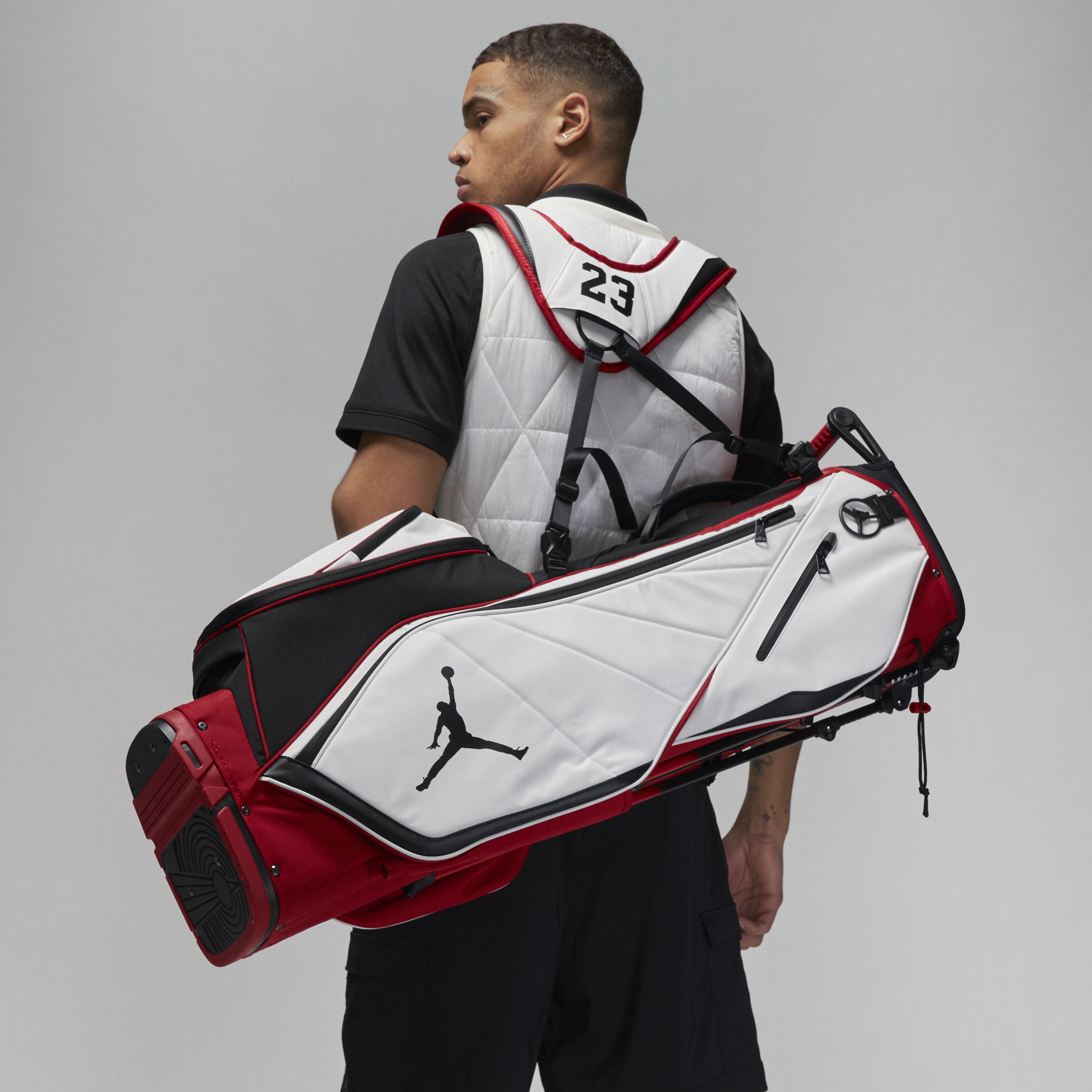 Jordan Fadeaway 6-way Golf Bag In Red