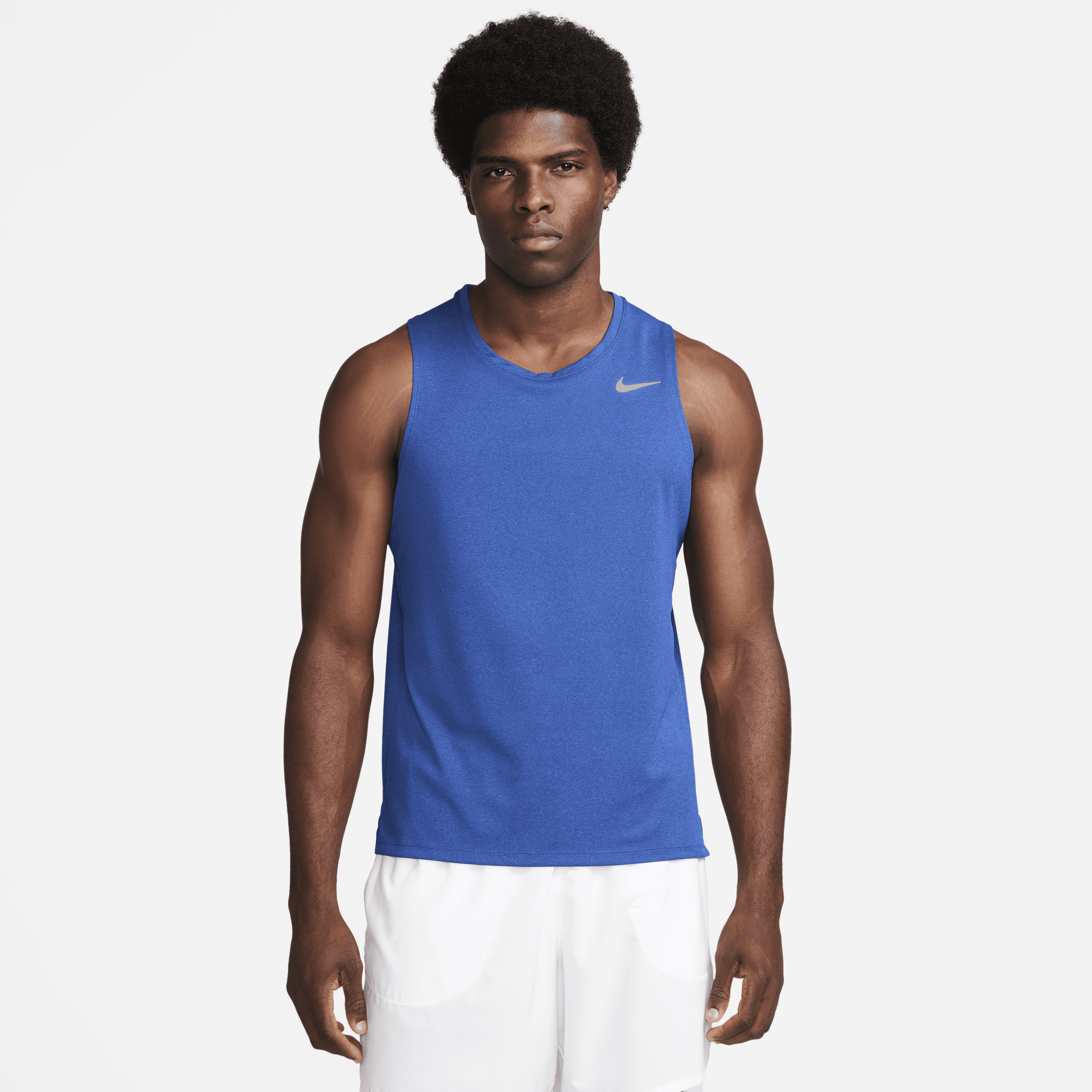 Nike Men's Miler Dri-fit Running Tank Top In Blue