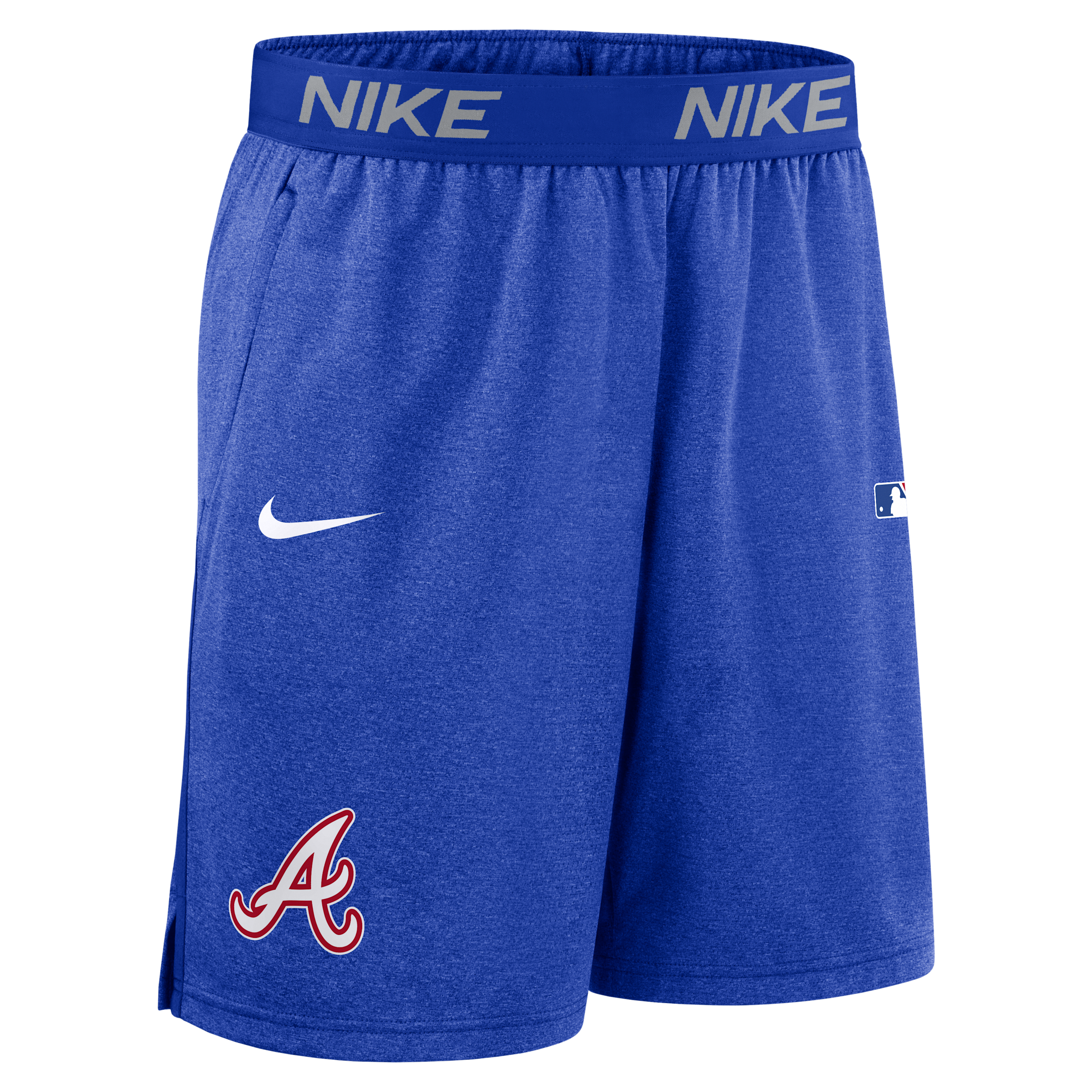 Nike Men's Royal Atlanta Braves Authentic Collection City Connect Performance Knit Shorts In Blue