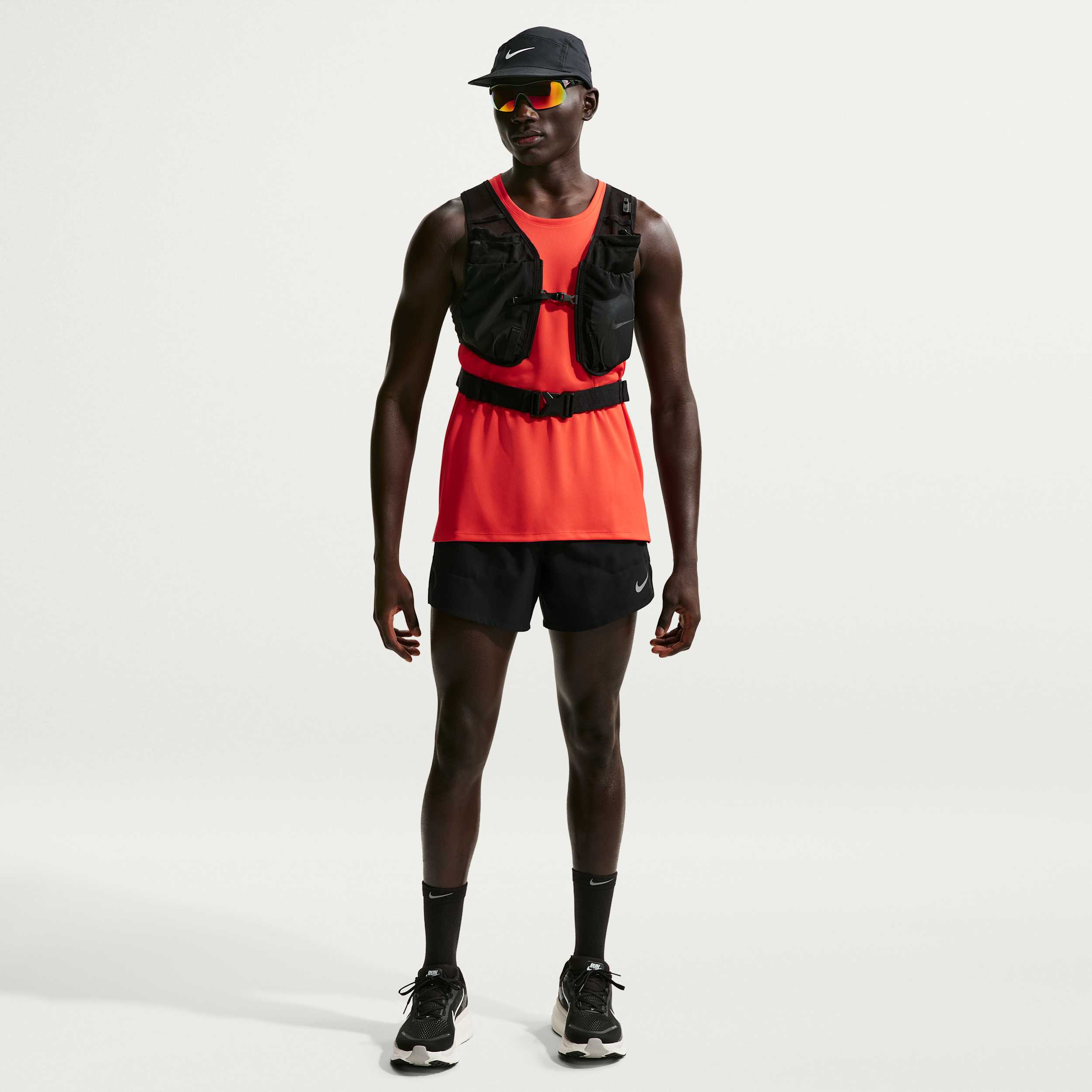 Nike Men's Stride Dri-FIT 5" 2-in-1 Running Shorts in Black | IF2034-010