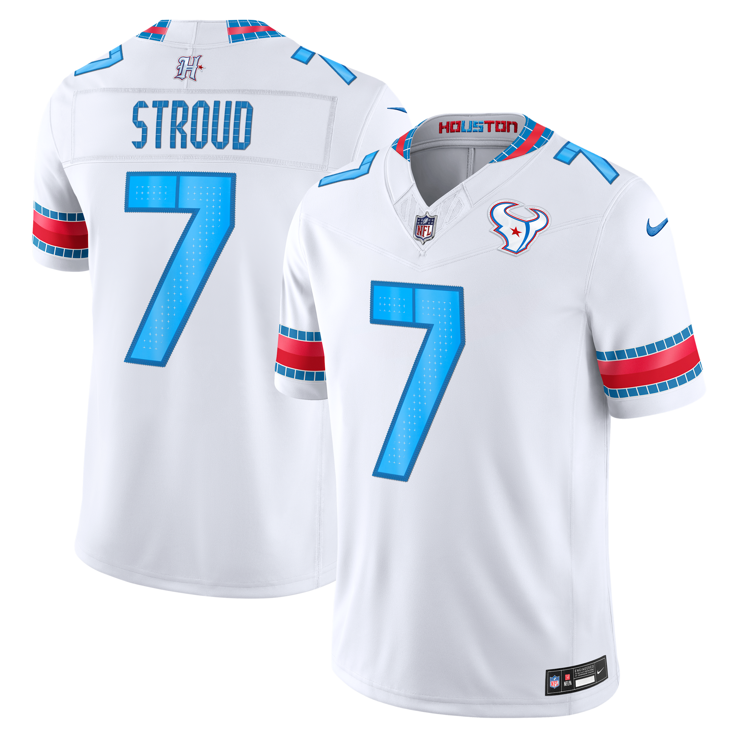 Nike Men's C.j. Stroud White Houston Texans 2026 Rivalries Collection Vapor F.u.s.e Stitched Limited Jersey - White