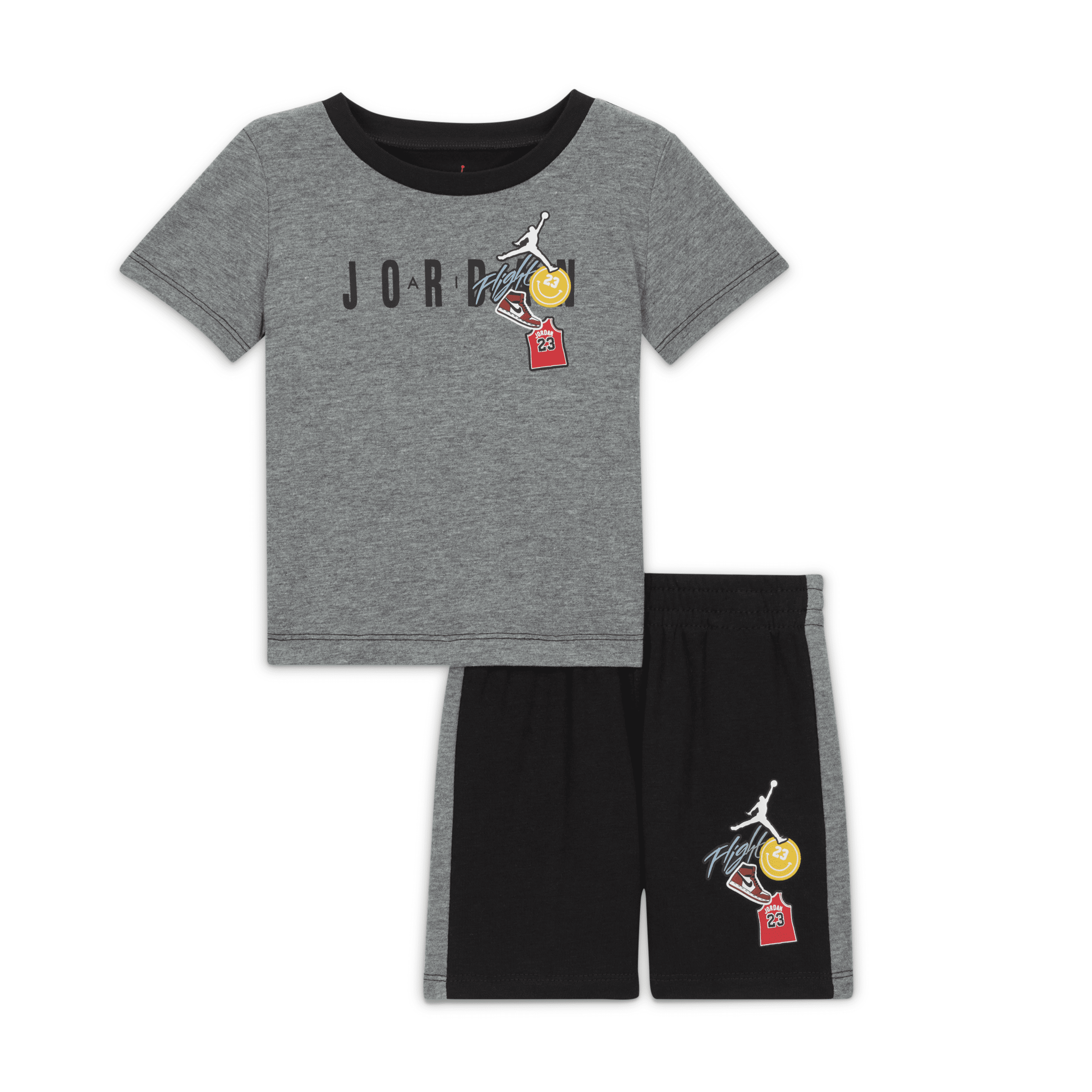 Air Jordan Baby 12-24M 2-Piece Shorts Set in Black 65D002-023 40$