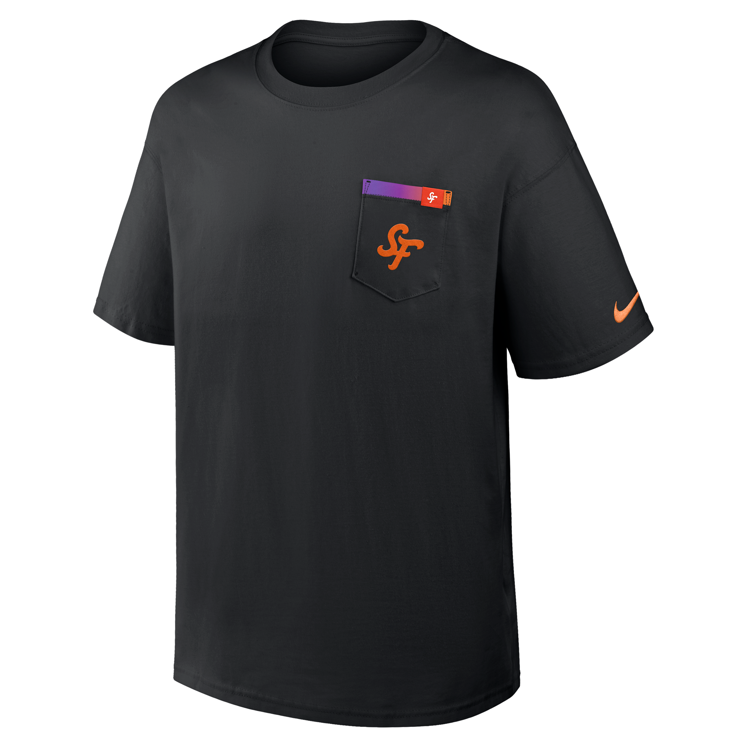San Francisco Giants City Connect 2-Hit Max90 Pocket Nike Men's MLB T-Shirt in Black | 04T700AGIA-QUY