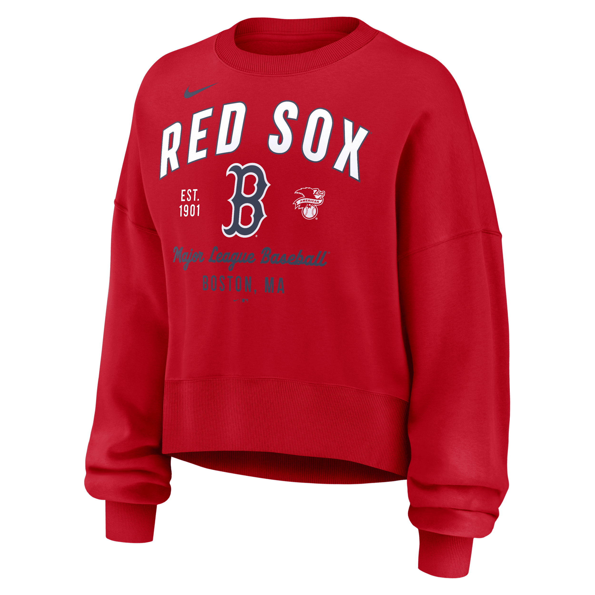 Nike Boston Red Sox Women's Mlb Pullover Crew In Red