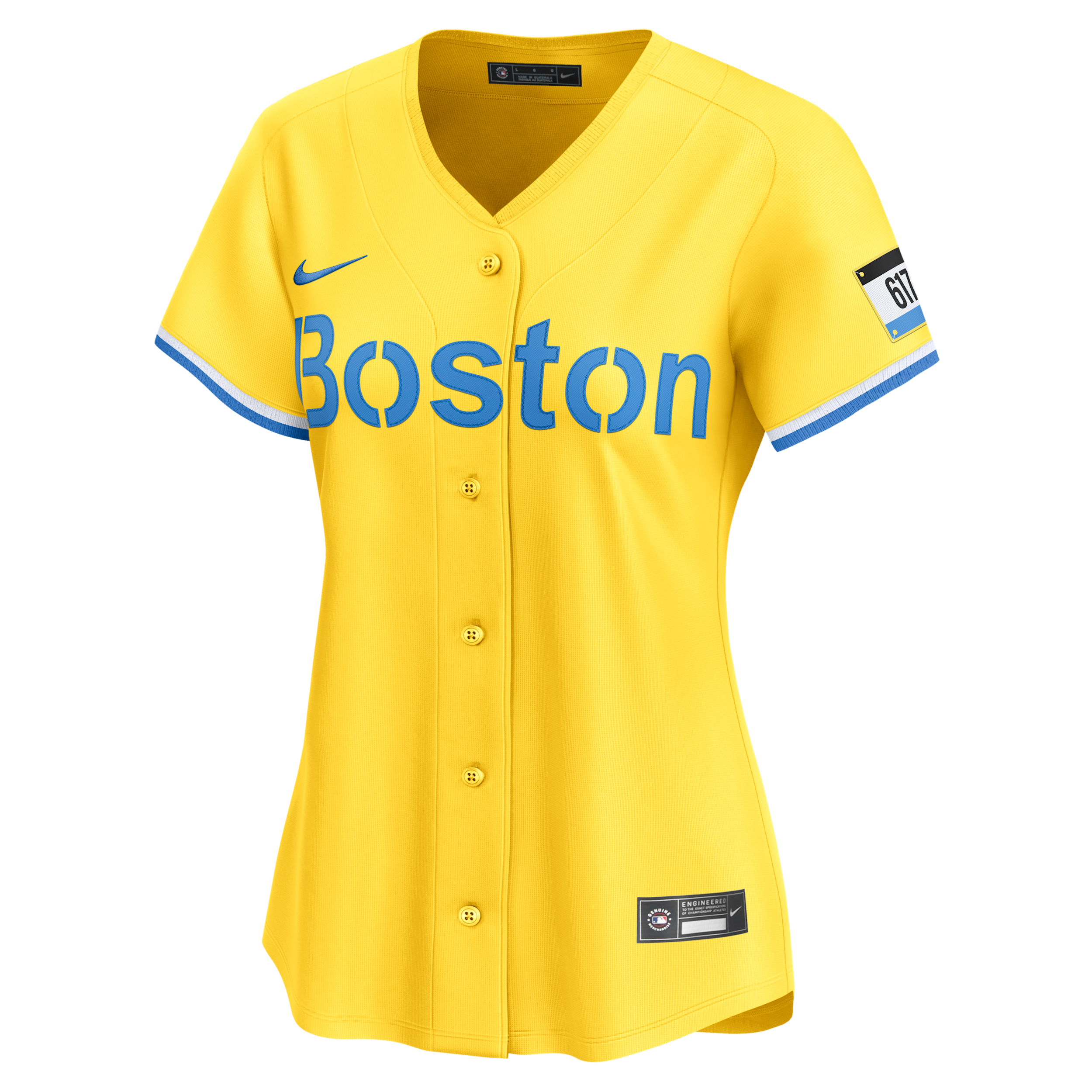 Boston Red Sox City Connect Nike Women's Dri-FIT MLB Limited Jersey in Yellow | LM2WBQCGBQ-1U2