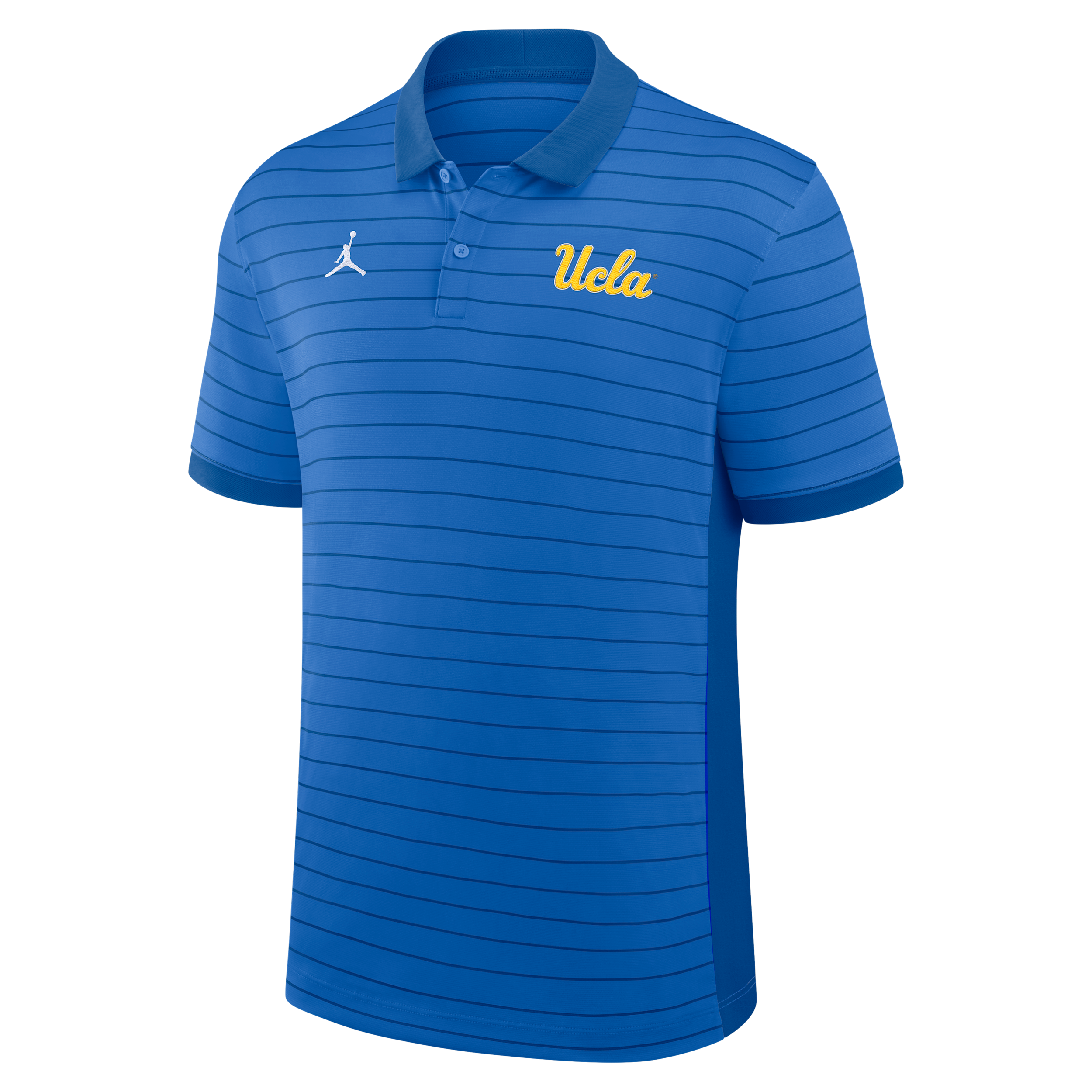 Jordan Men's Blue Ucla Bruins 2025 Early Season Coaches Sideline Victory Stripe Performance Polo Shirt - Blue