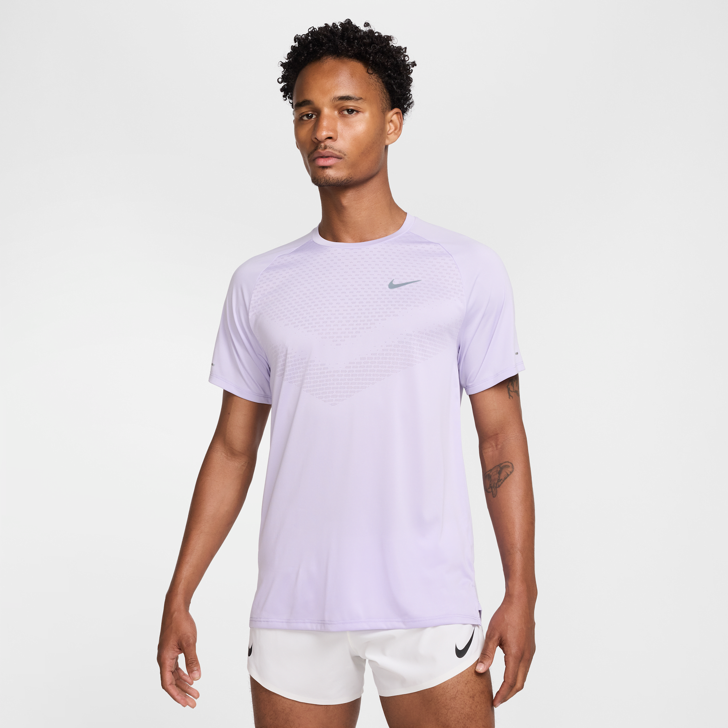 Nike Stride Dri-fit Adv Running T-shirt In Purple