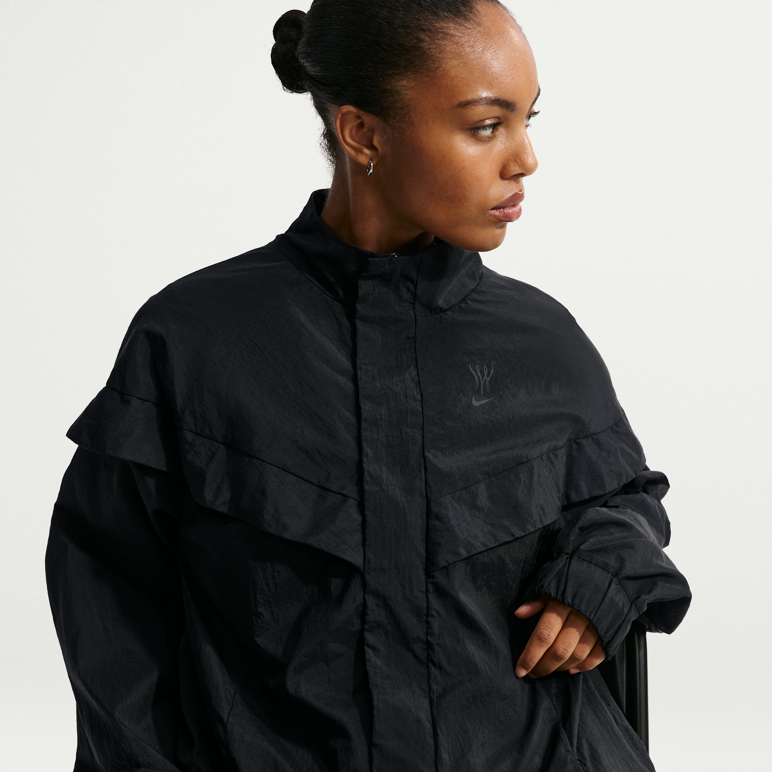 Nike Women's Serena Williams Design Crew Loose Jacket in Black | IF0350-010
