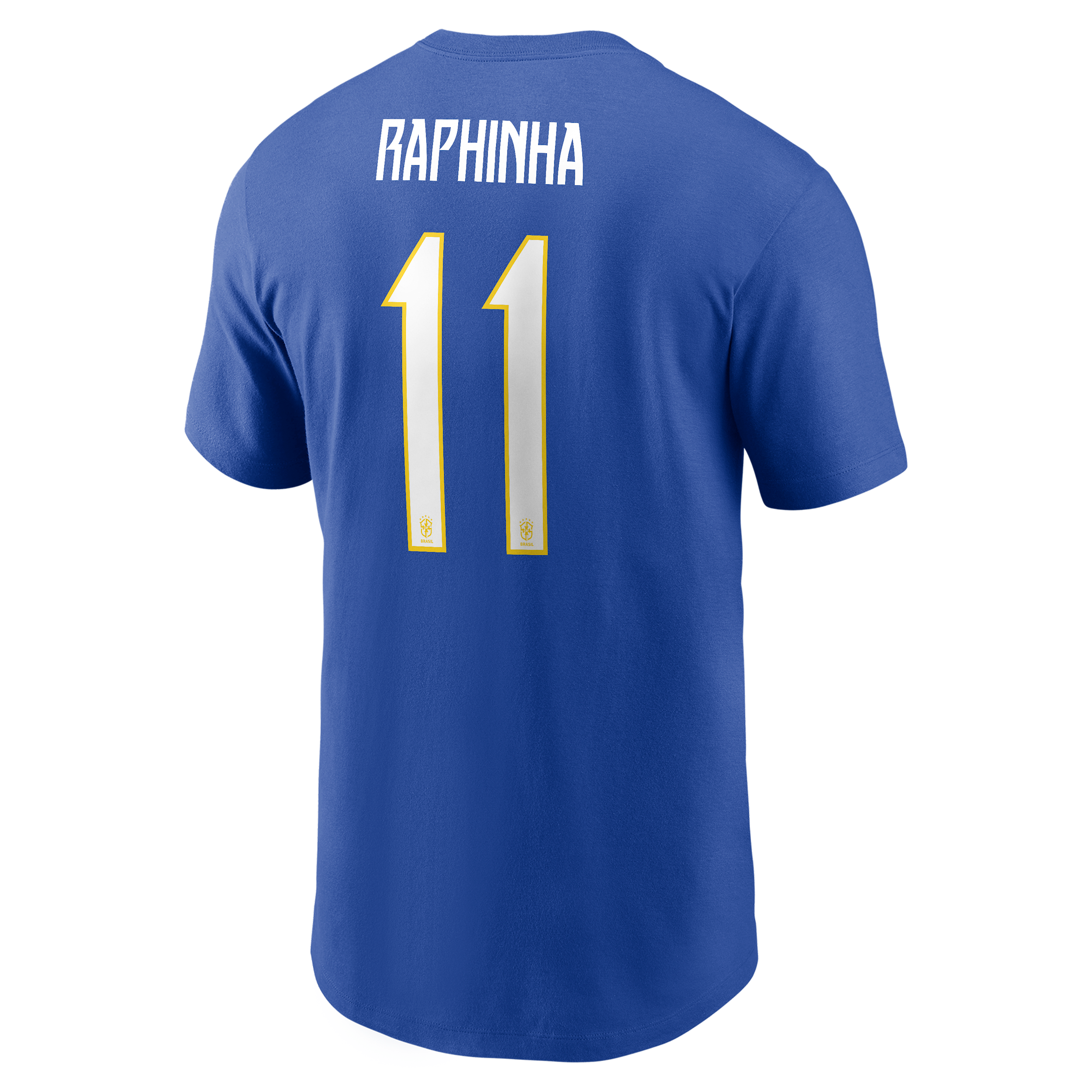 Nike Men's Raphinha Brazil Jordan Soccer T-Shirt in Blue | M11332P378FNRA-RYL