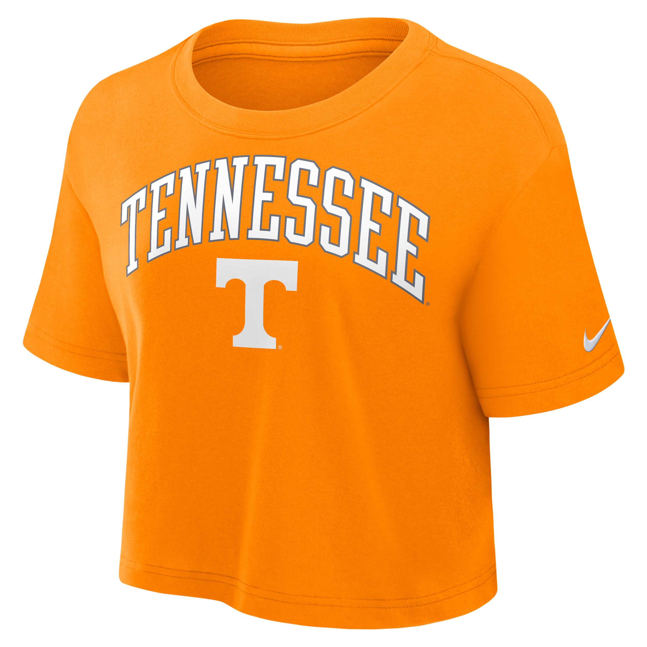 Nike Tennessee Orange Tennessee Volunteers Power Pursuit Athletic Prep Arch Performance Cropped T-sh In Orange