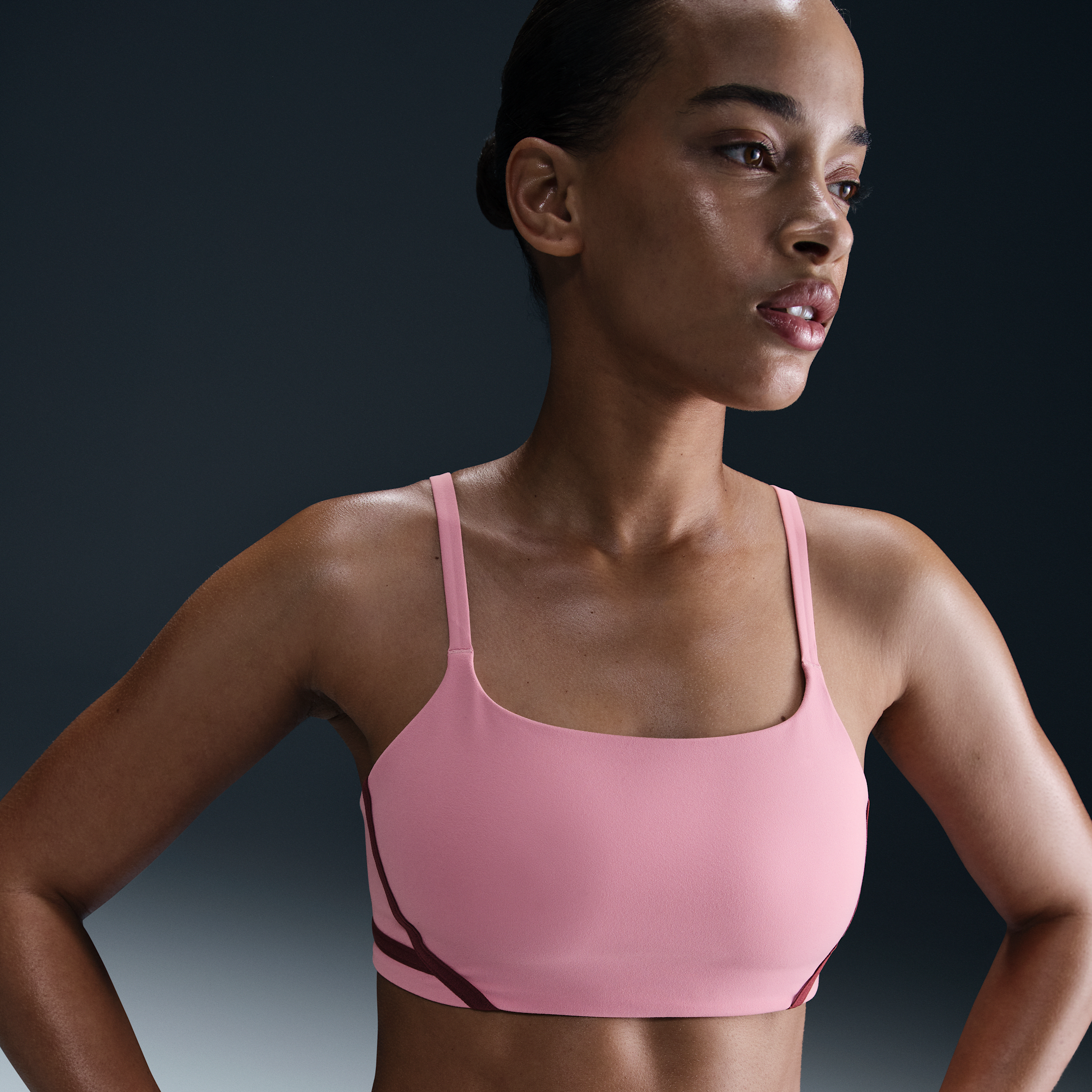 Nike Women's One Convertible Light-support Lightly Lined Sports Bra In Pink
