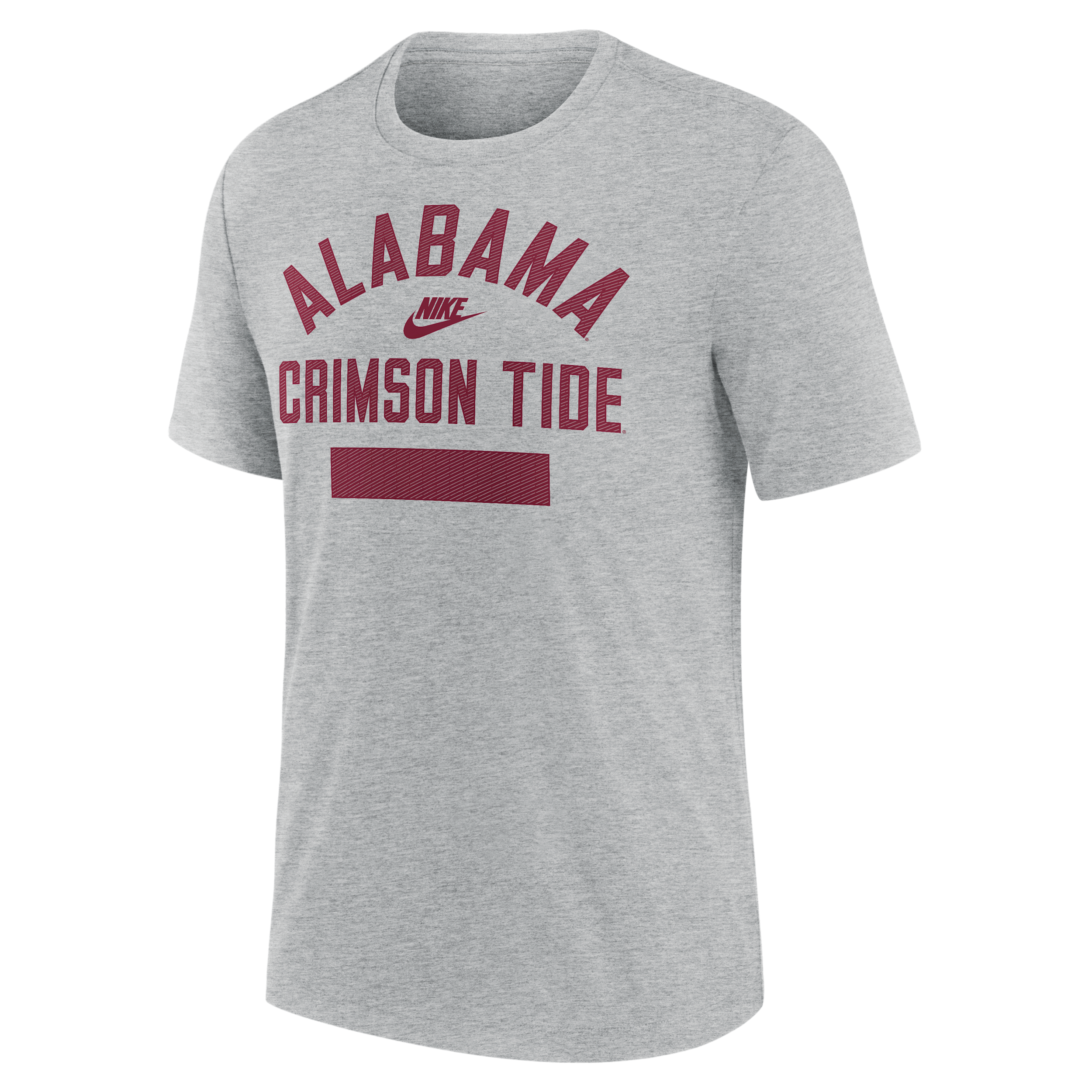 Nike Men's Heather Gray Alabama Crimson Tide Arch Wordmark Legacy Tri-Blend T-Shirt - Heather Gray