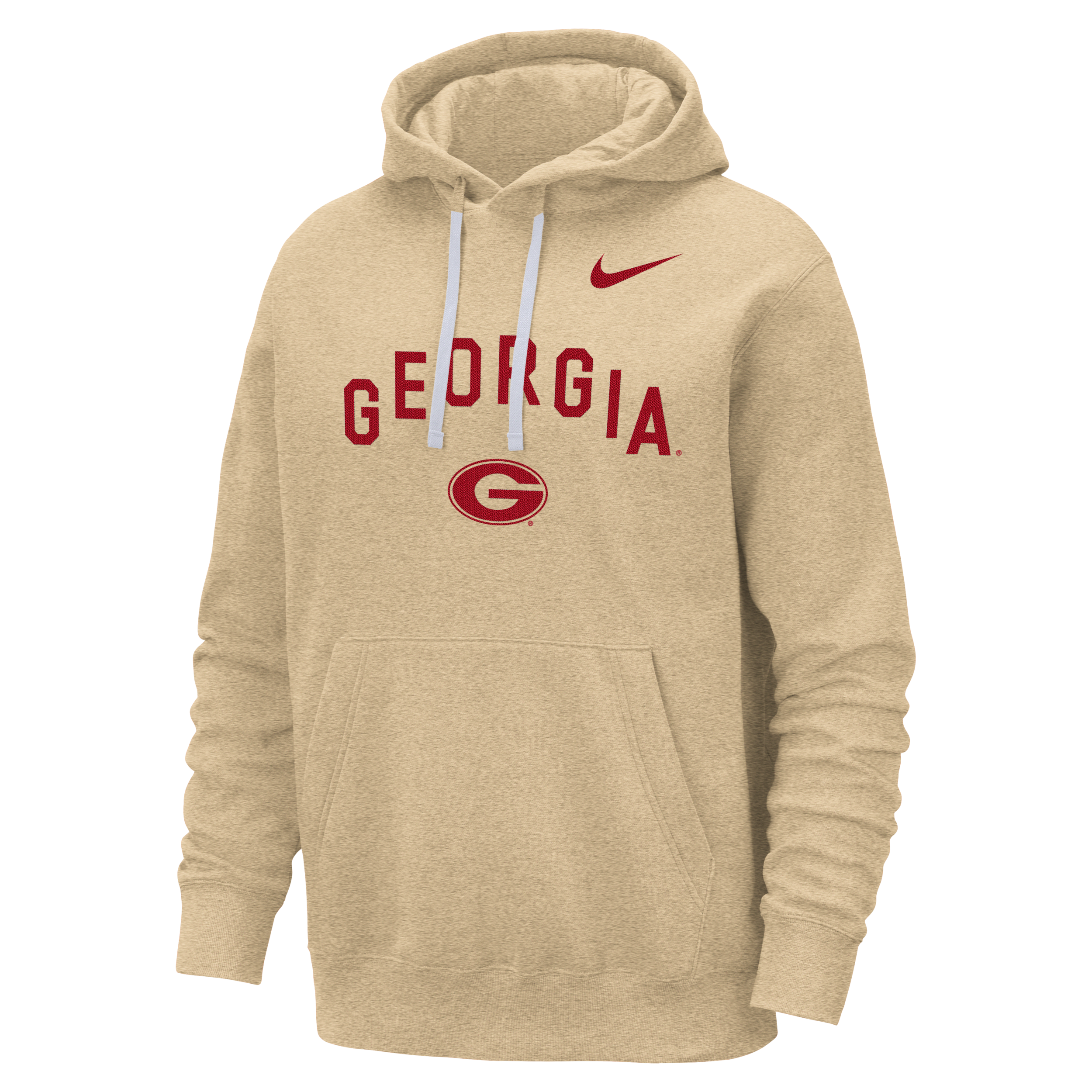Nike Georgia Club Fleece  Men's College Pullover Hoodie In Brown