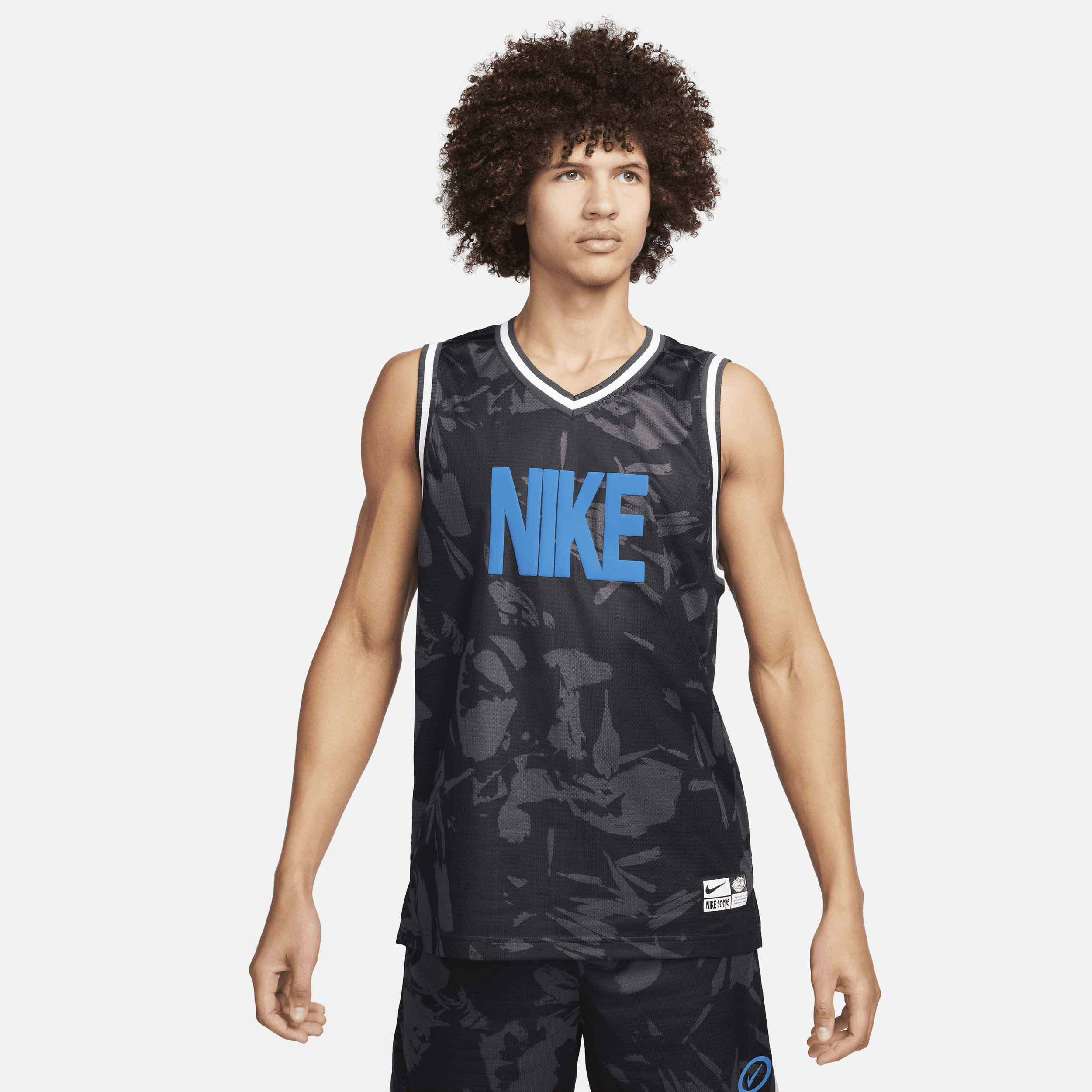 Nike Men's Dna Dri-fit Basketball Jersey In Grey