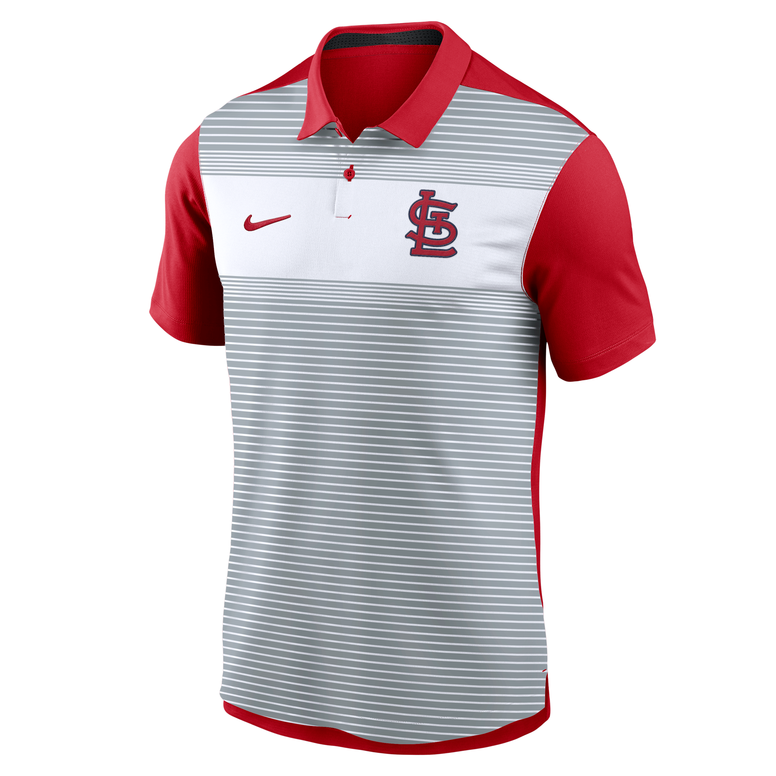 Nike St. Louis Cardinals Striped Vapor Polo  Men's Dri-fit Mlb Polo In Multi