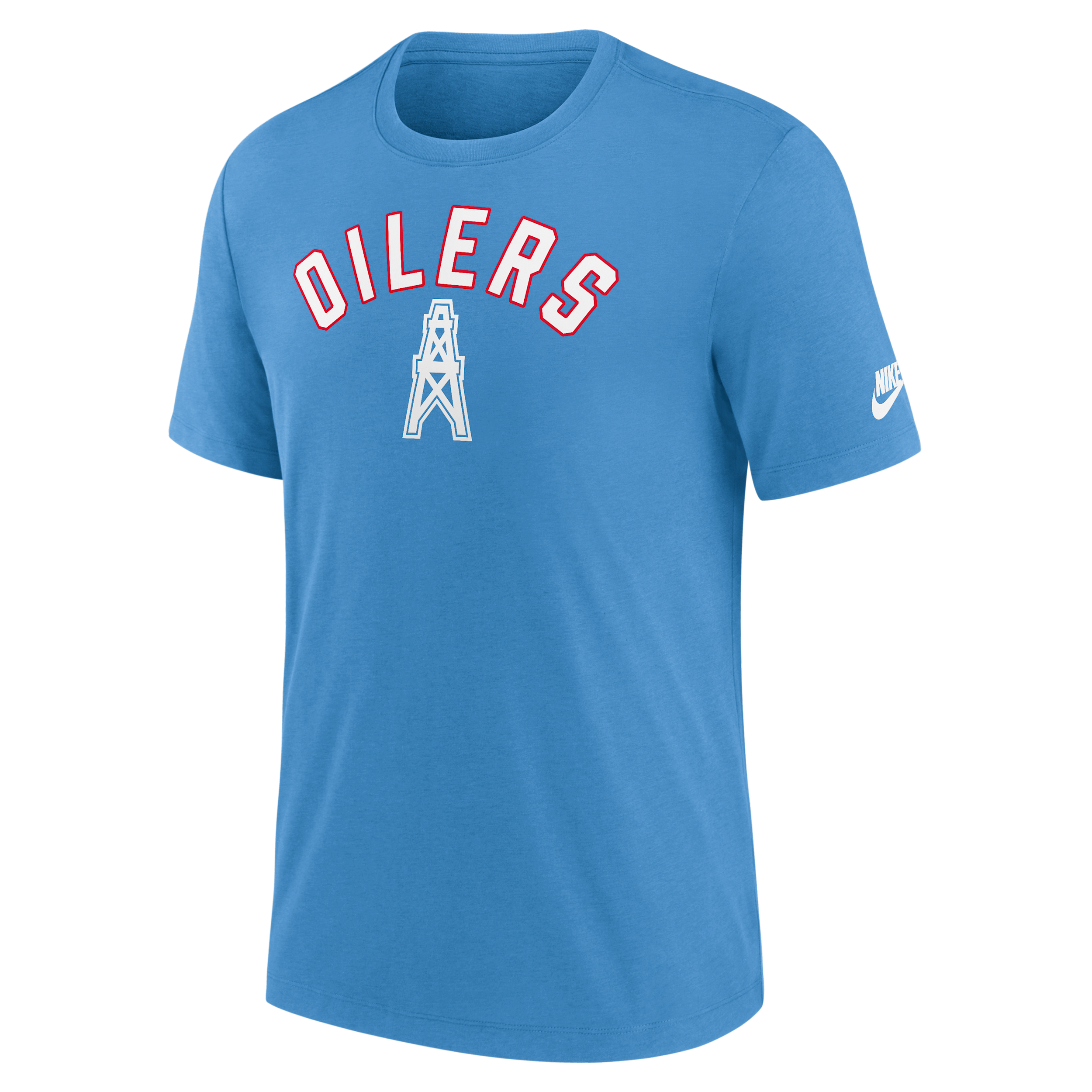 Nike Light Blue Tennessee Titans Favorable Timeline Tri-blend T-shirt In Blue