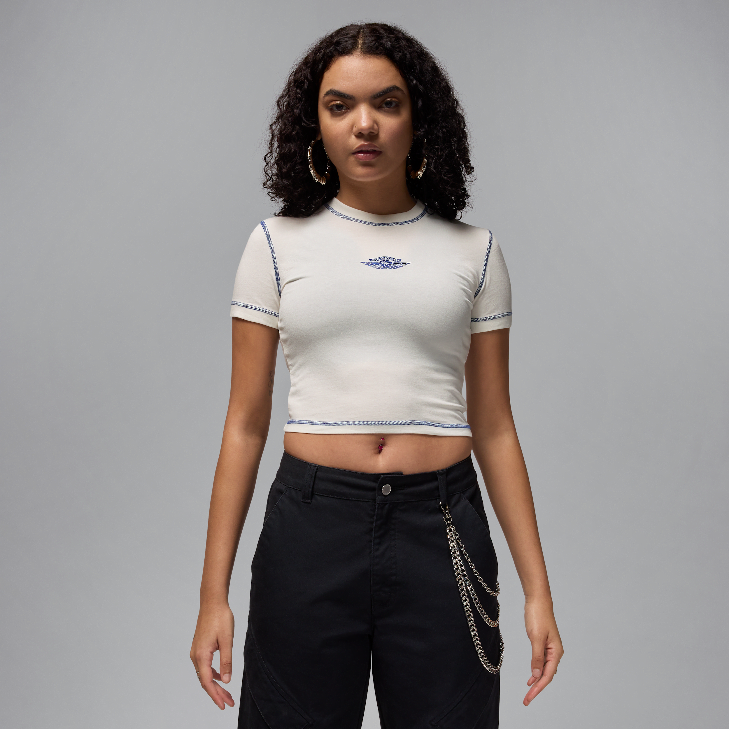JORDAN WOMEN'S  RARE AIR CROPPED SHORT-SLEEVE T-SHIRT 1015704643
