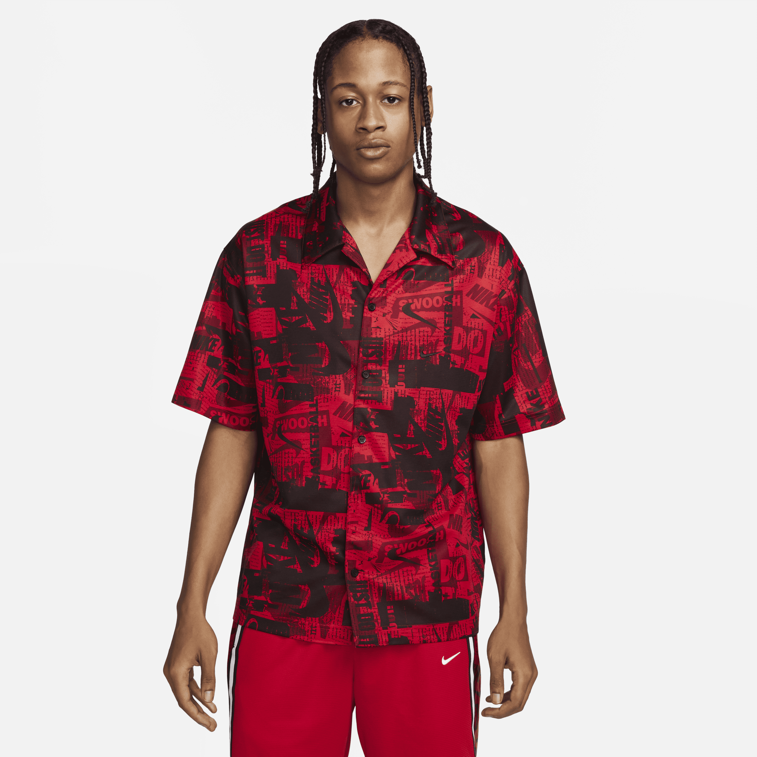 Nike Men's Dri-fit Basketball Shooting Top In Red