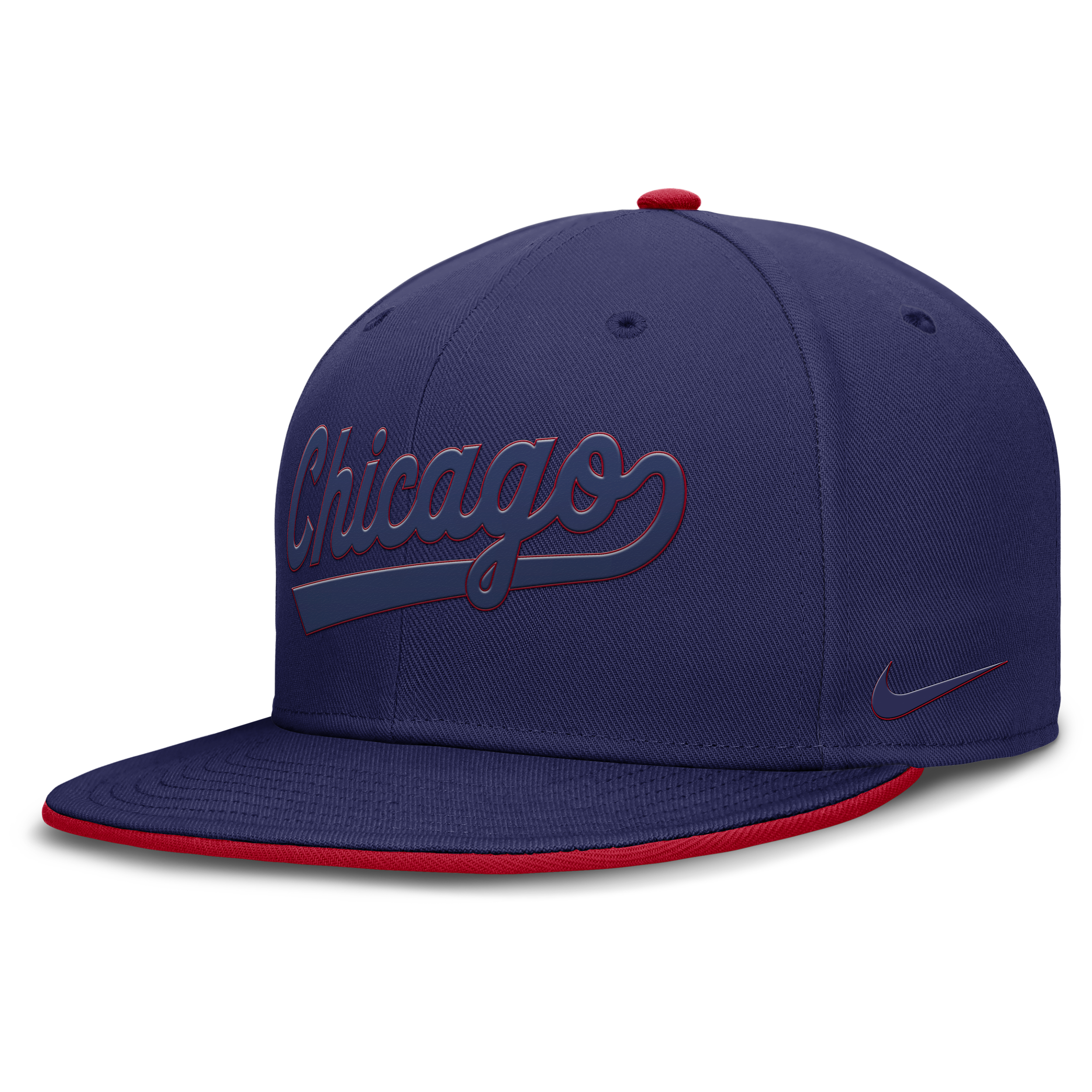 Chicago Cubs True Nike Men's Dri-FIT MLB Fitted Hat in Blue | NB184EUEJ-4XE