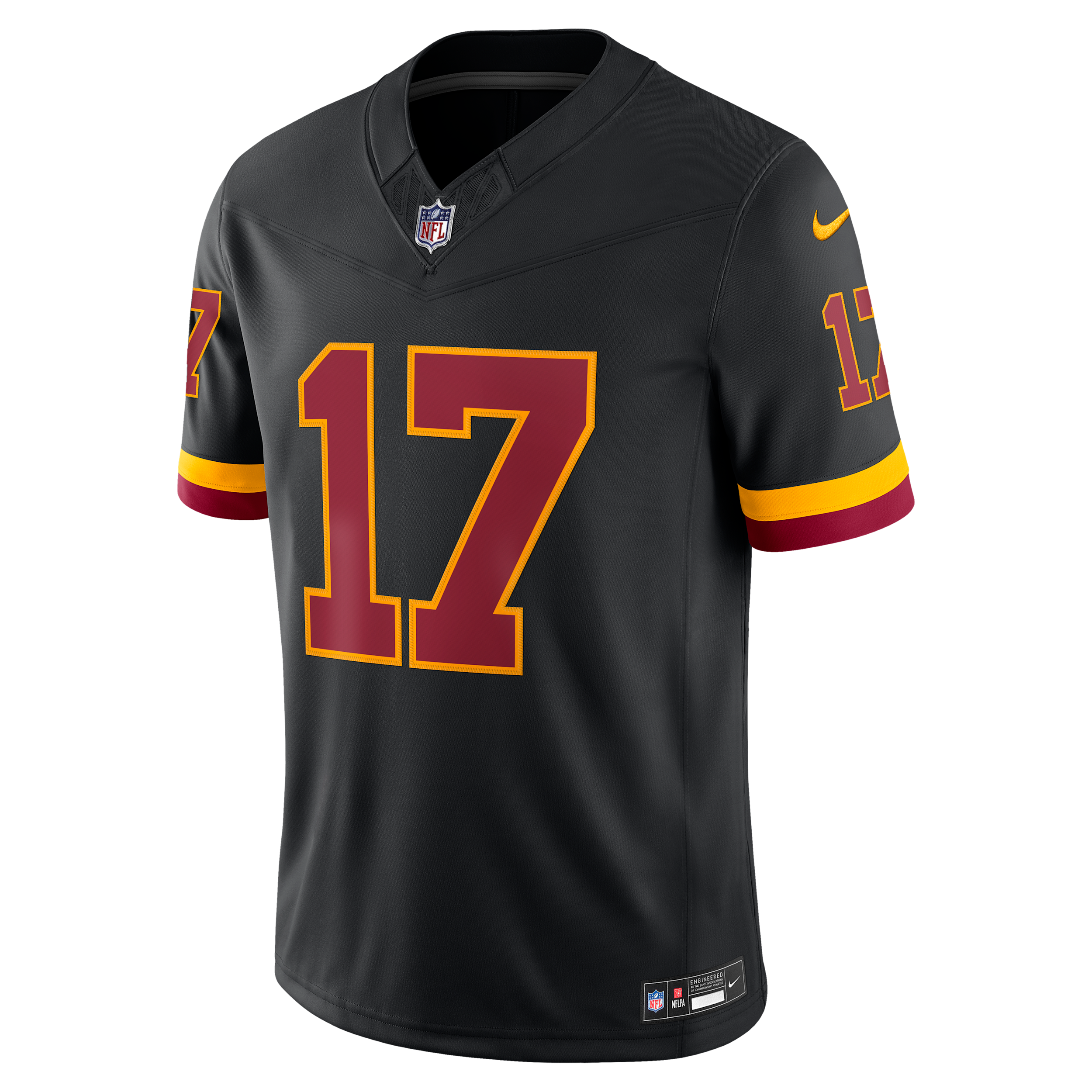 Men's Nike Terry McLaurin Black Washington Commanders Alternate Hail Raiser Vapor F.U.S.E. Stitched Limited Jersey
