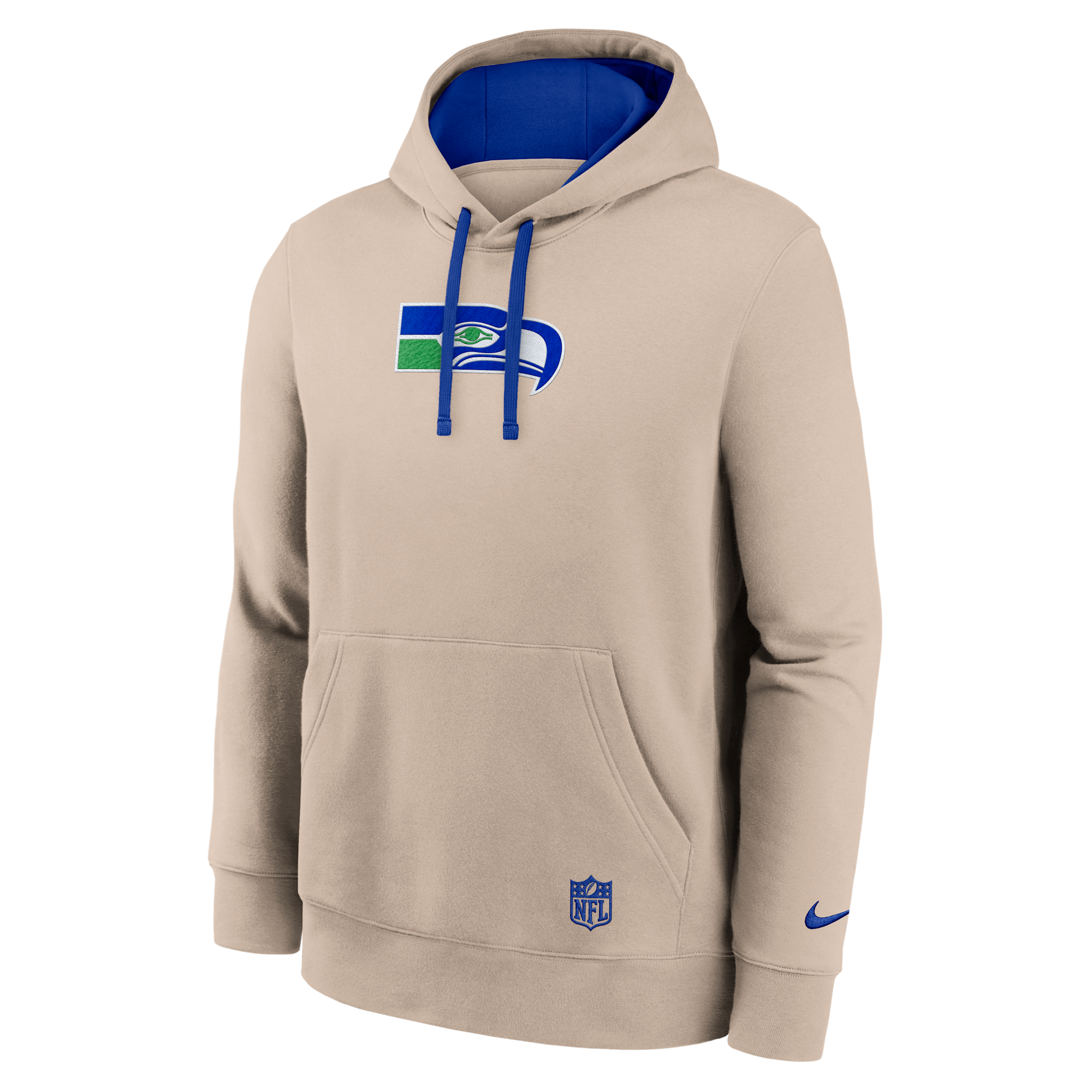 Seattle Seahawks Rewind Club Nike Men's NFL Pullover Hoodie in Brown | 2KDK0IKZV78-VPM