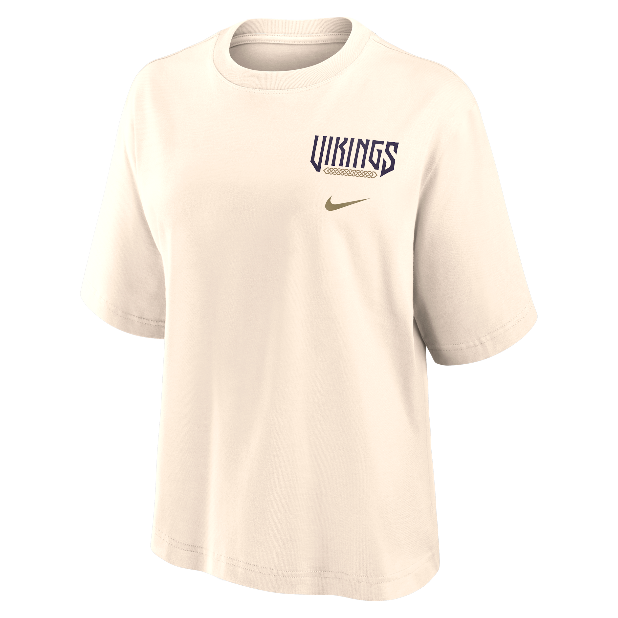 Minnesota Vikings Rivalries Collection Boxy Nike Women's NFL T-Shirt in White | 01CM10L9M-MCF