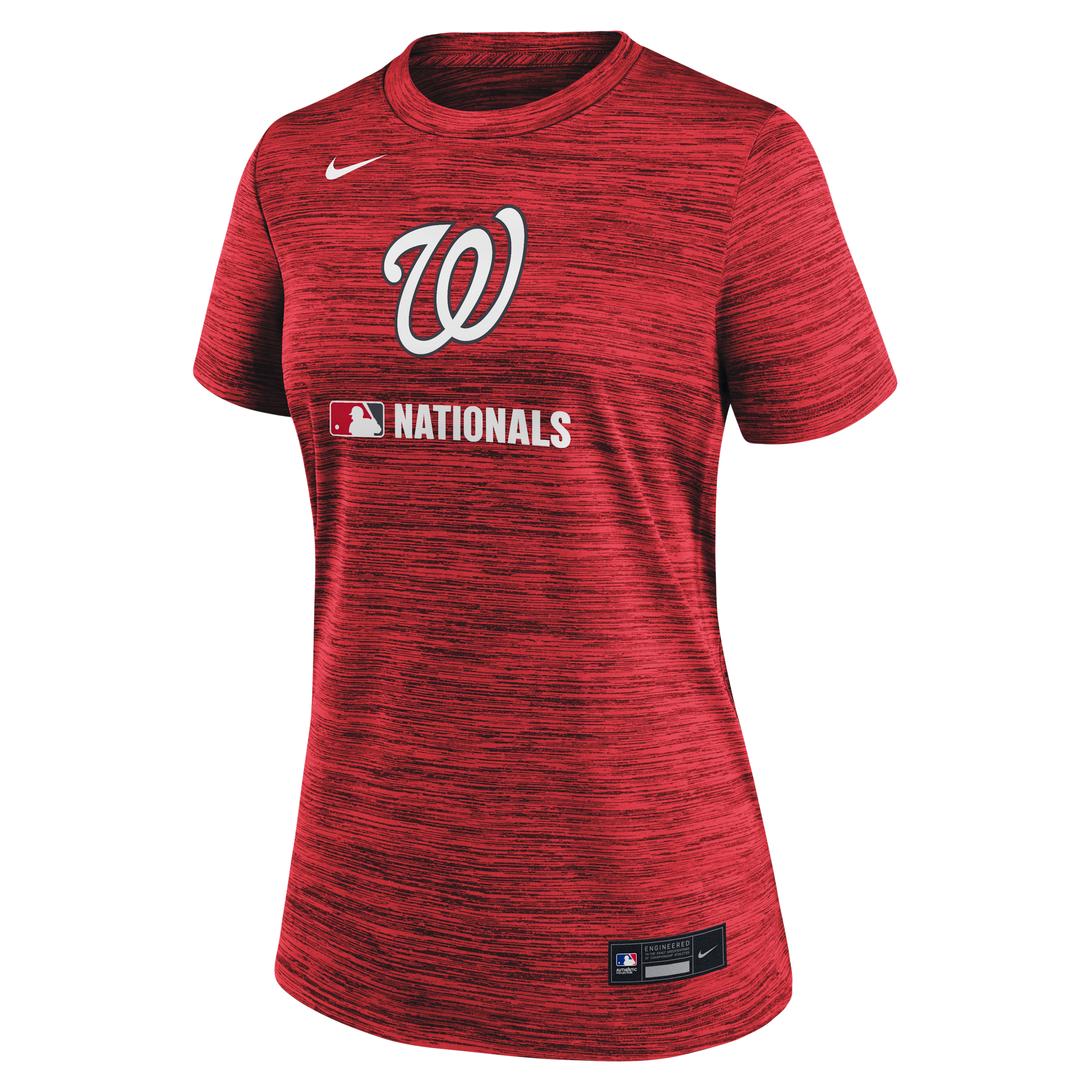 Nike Washington Nationals Authentic Collection Velocity  Women's Dri-fit Mlb T-shirt In Red