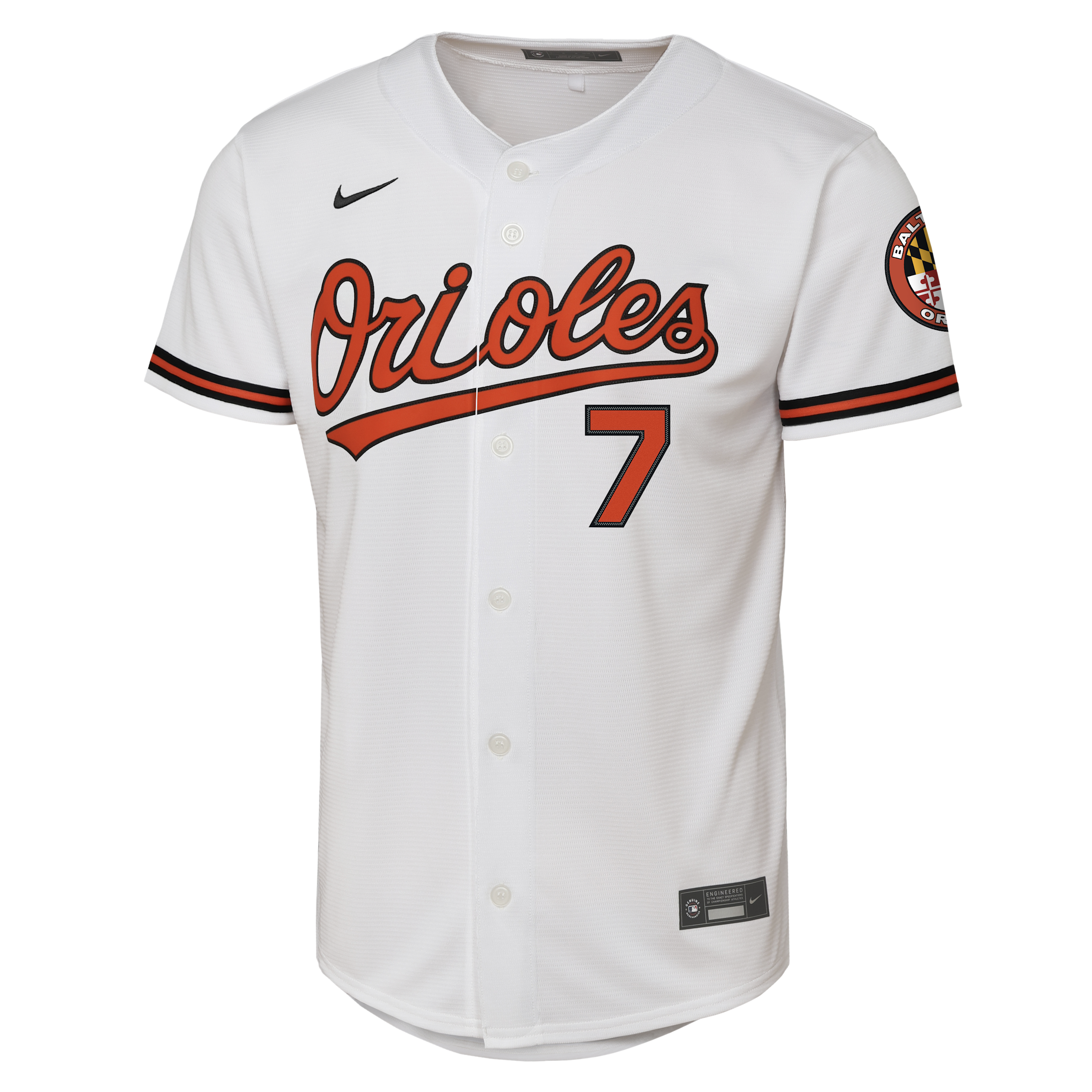 Nike Big Boys and Girls Jackson Holliday White Baltimore Orioles Home Stadium Player Jersey - White