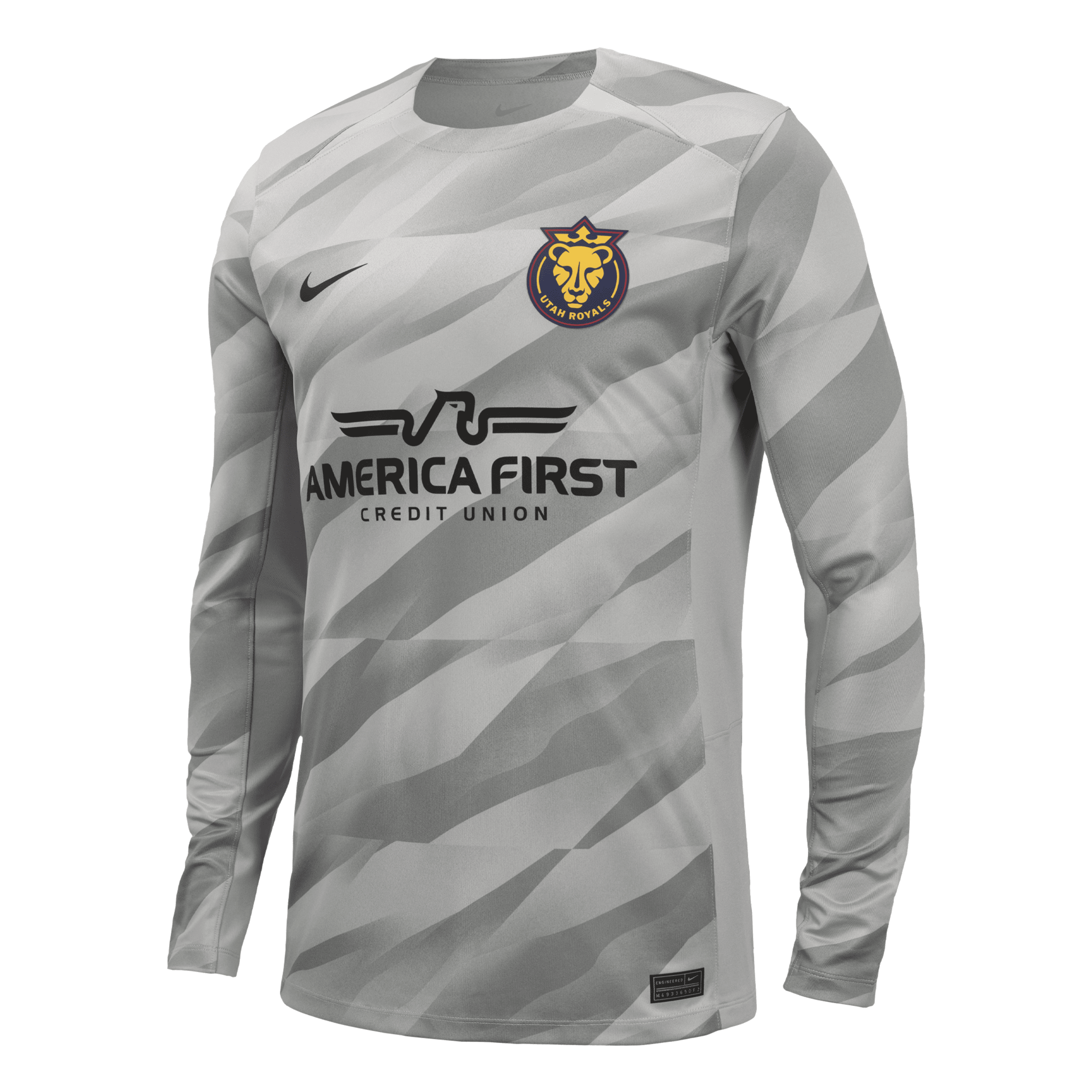 Nike Utah Royals Fc 2024 Goalkeeper  Unisex Nwsl Long-sleeve Replica Jersey In Gray
