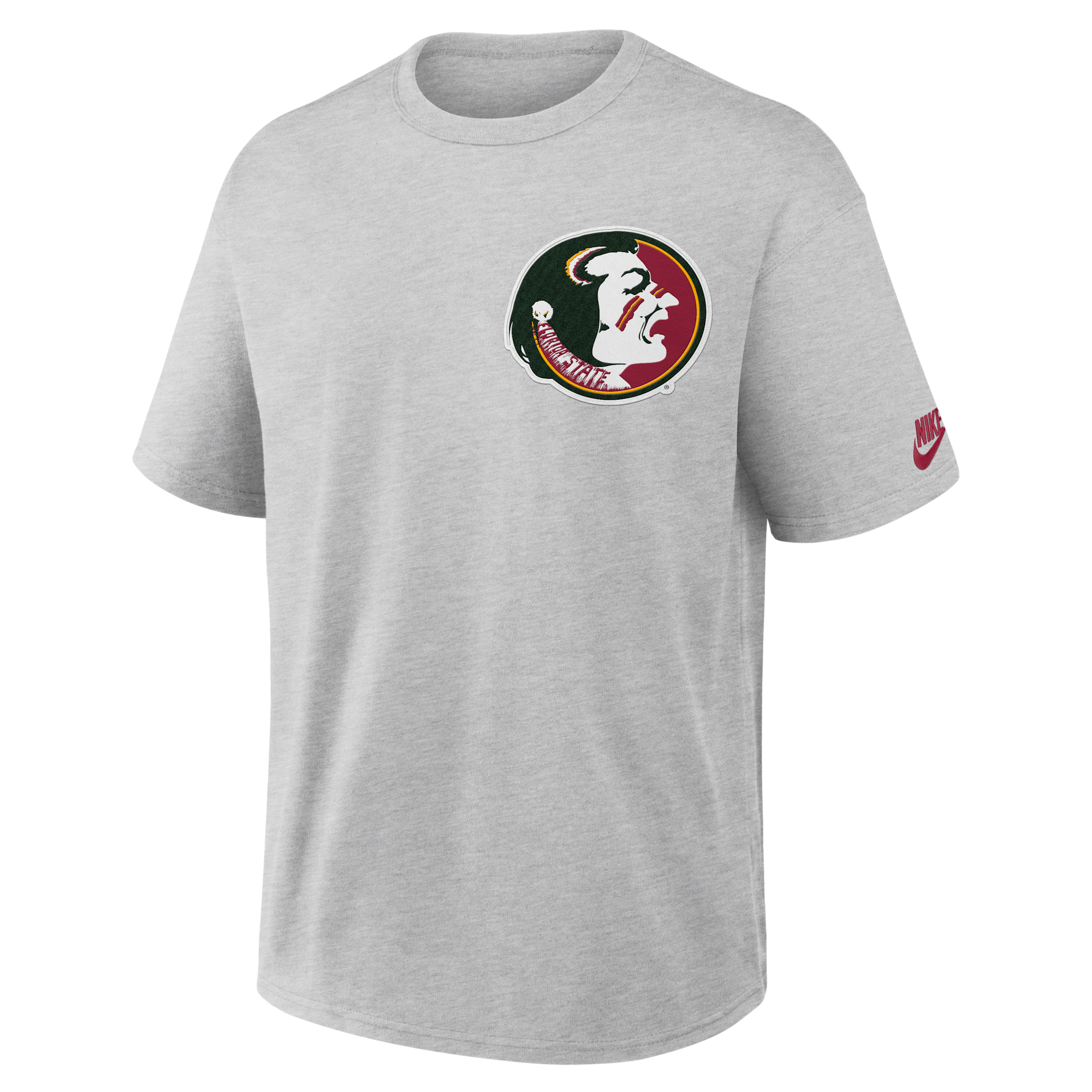 Nike Men's Heather Gray Florida State Seminoles Legacy Logo Max90 T-Shirt - Heather Gray
