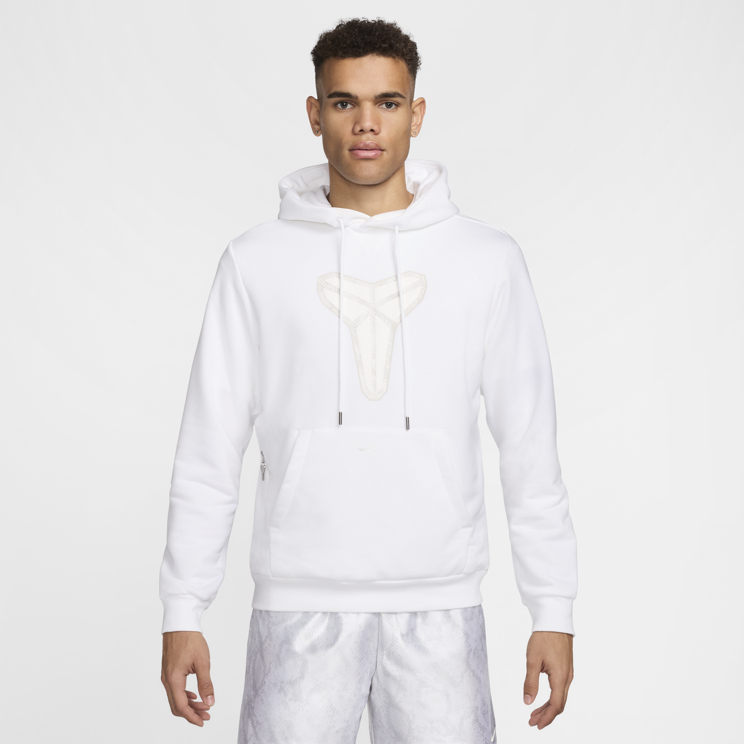 Nike Kobe  Men's Dri-fit Pullover Basketball Hoodie In White