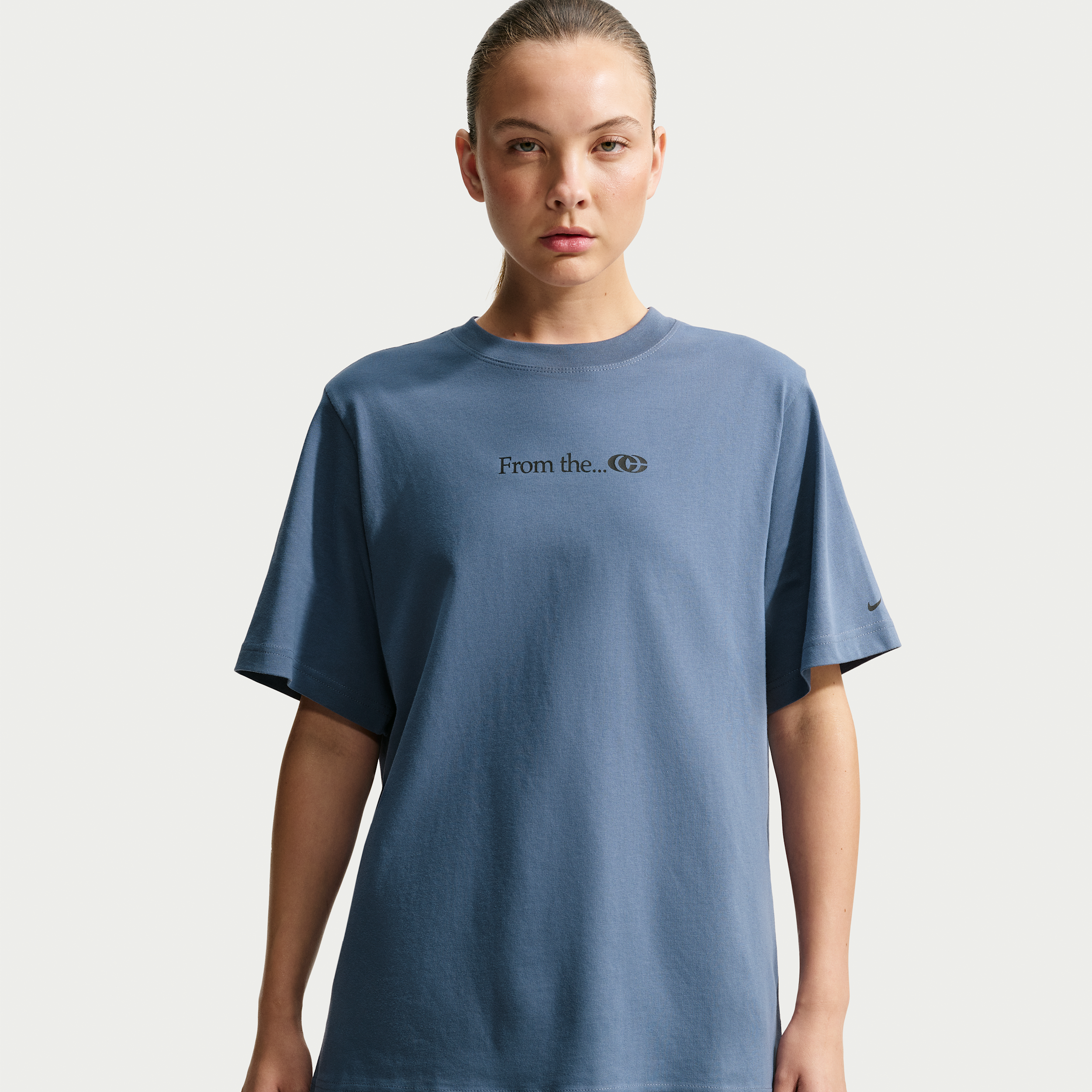 Nike Women's Caitlin Clark Basketball Graphic T-Shirt, Medium, Diffused Blue
