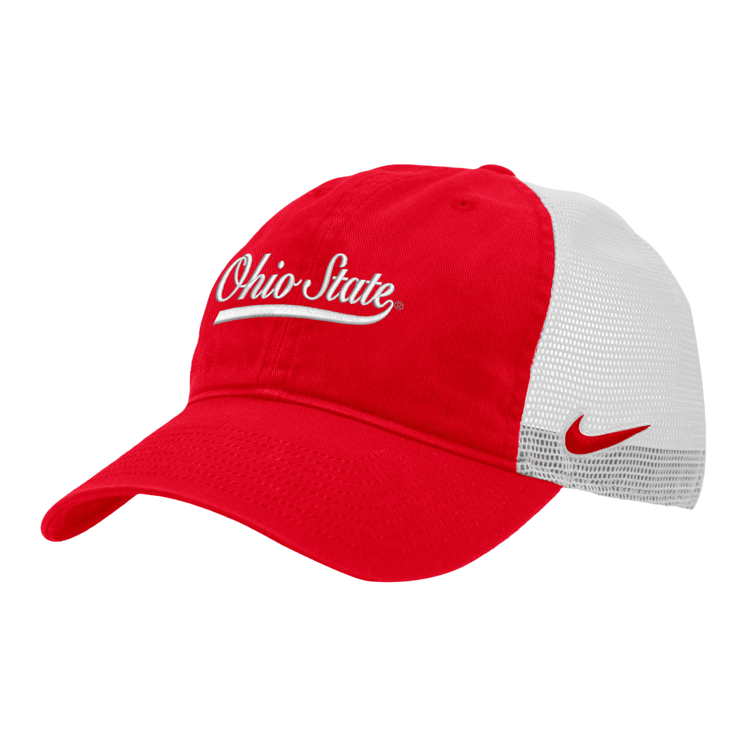 Nike Ohio State Heritage86  Unisex College Trucker Hat In Red