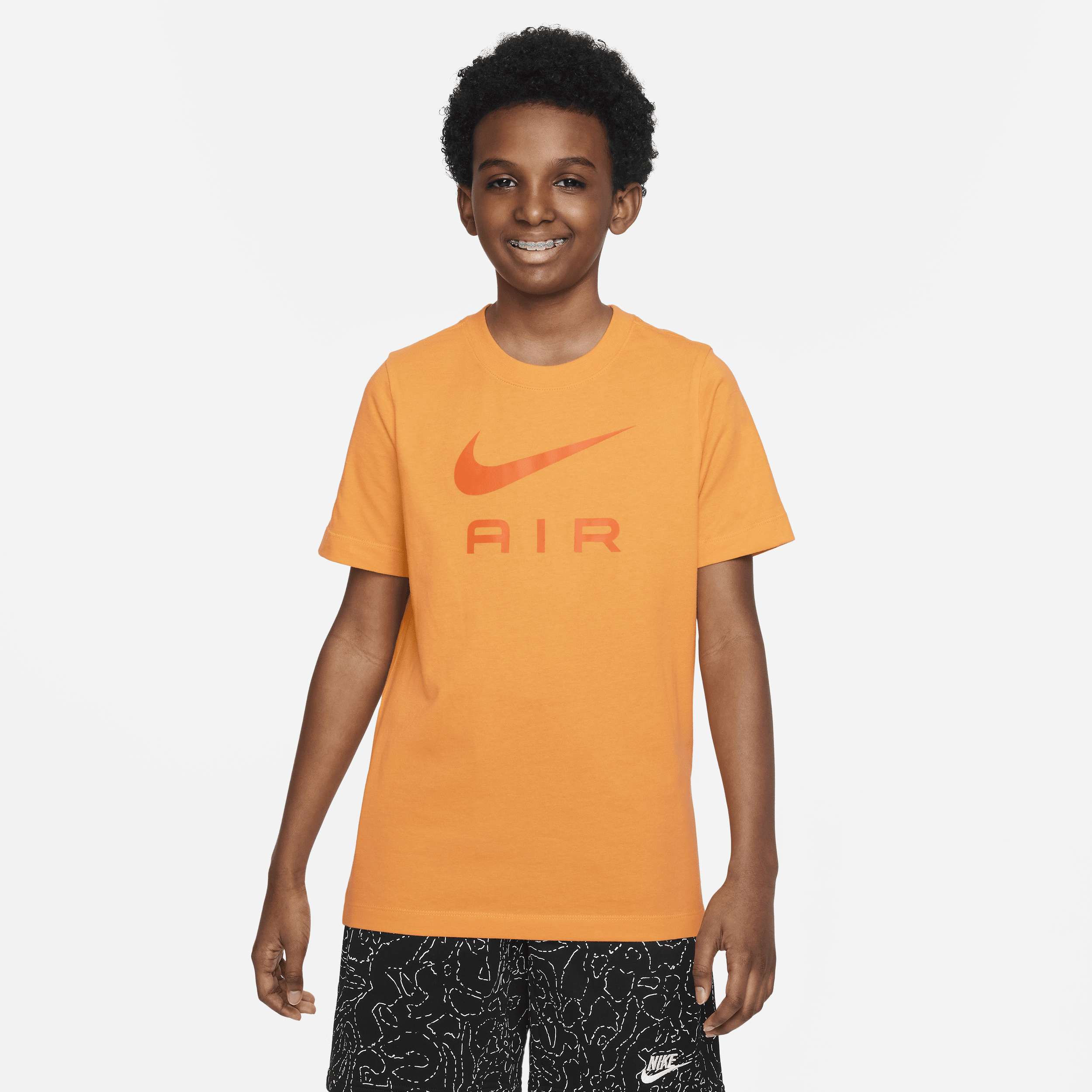 Nike Sportswear Big Kids' (boys') T-shirt In Orange