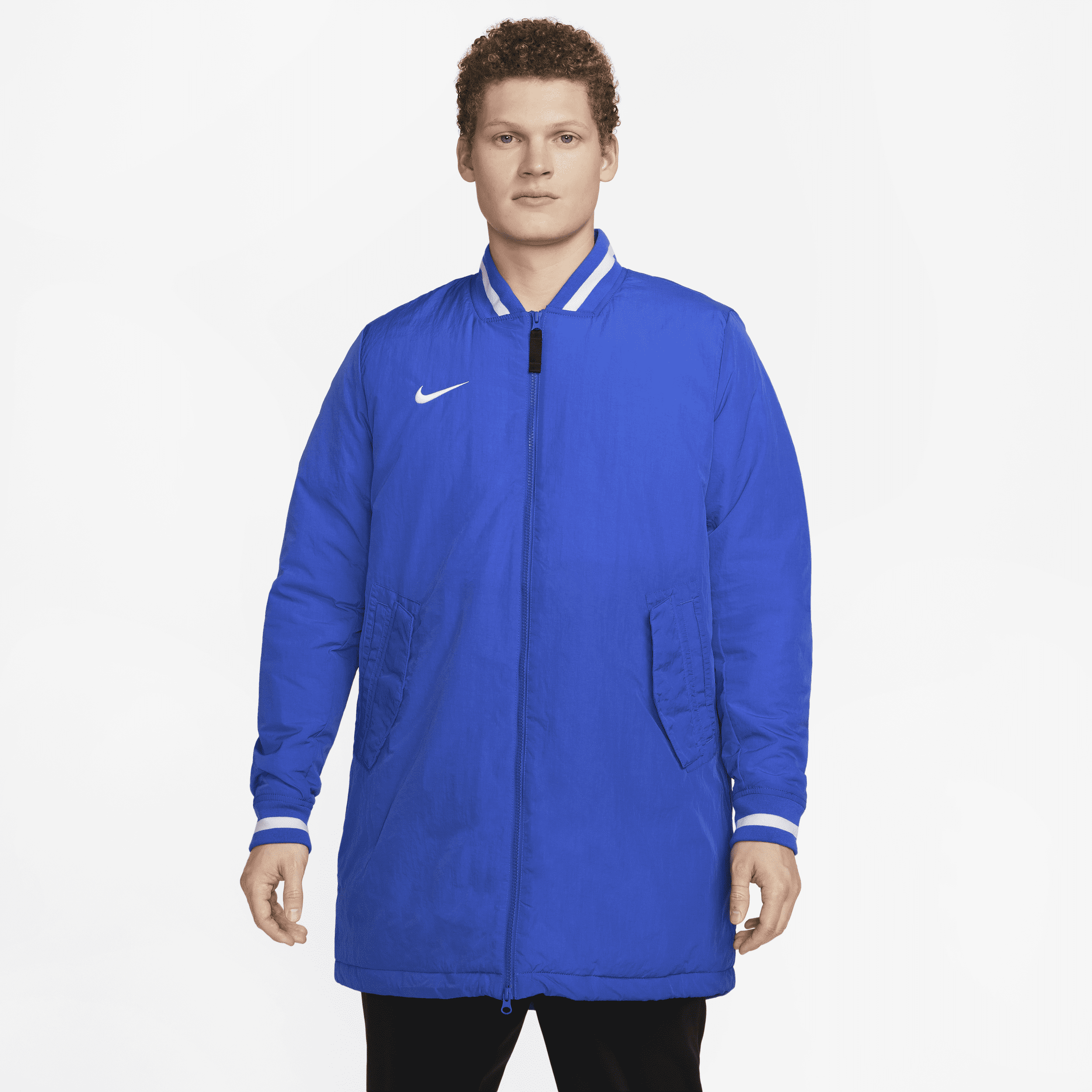 Nike Men's Dugout Baseball Jacket In Blue