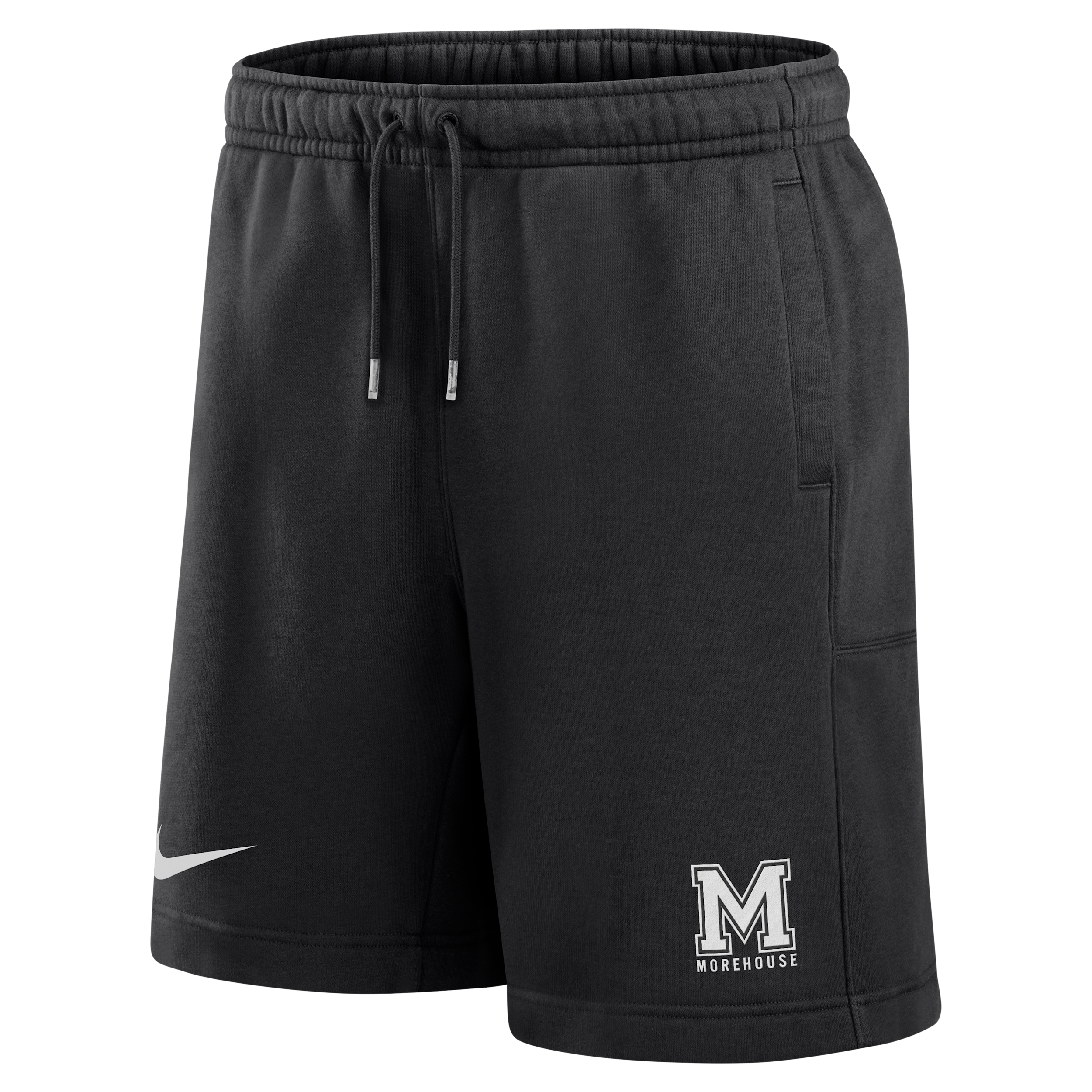 Nike Men's College (Morehouse College) Phoenix Fleece Shorts in Black | M73891MORE26-BLK