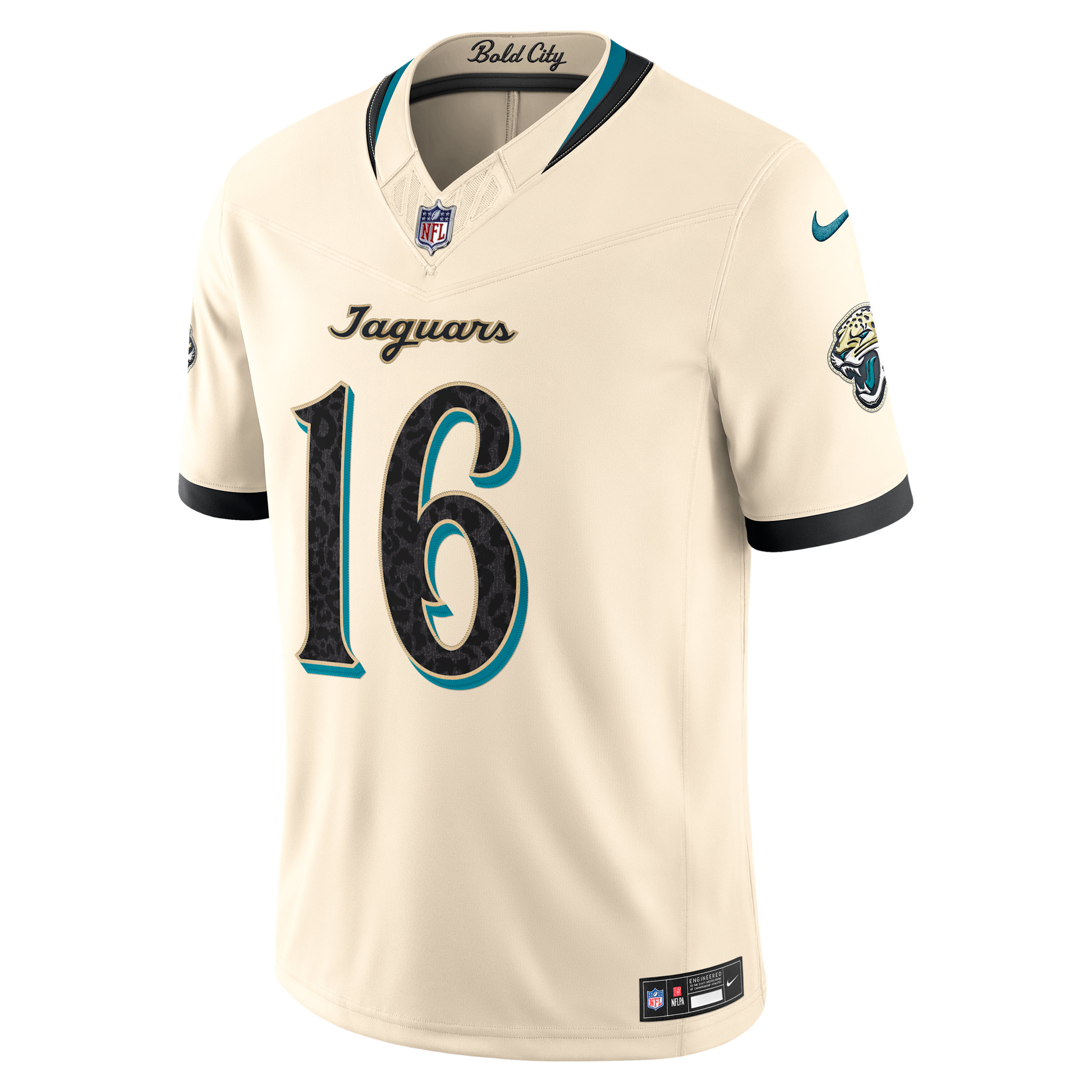 Nike Men's Trevor Lawrence Natural Jacksonville Jaguars 2026 Rivalries Collection Vapor F.u.s.e Stitched Limited Jersey - Natural