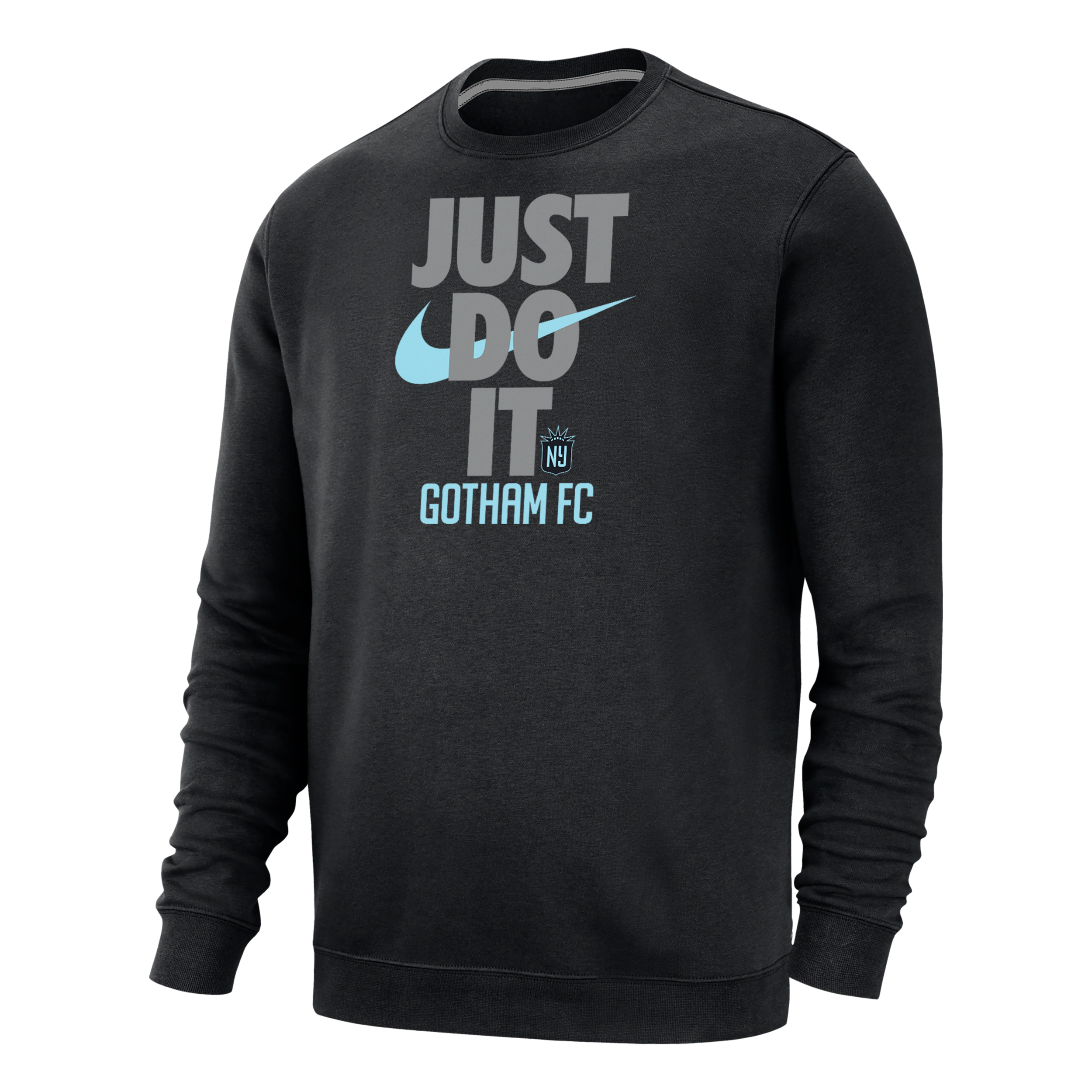 Nike Gotham Fc Club Fleece  Men's Soccer Crew-neck Sweatshirt In Black