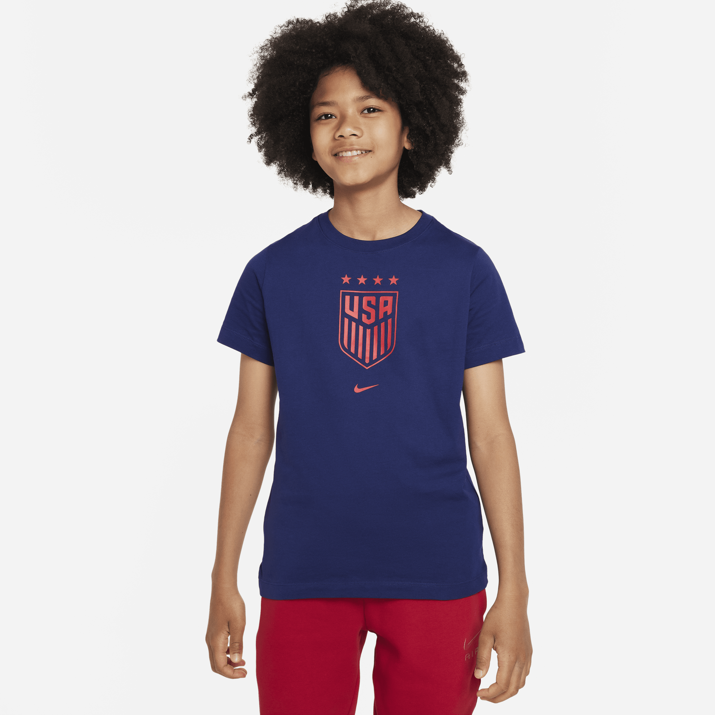 Nike Uswnt Big Kids'  Soccer T-shirt In Blue