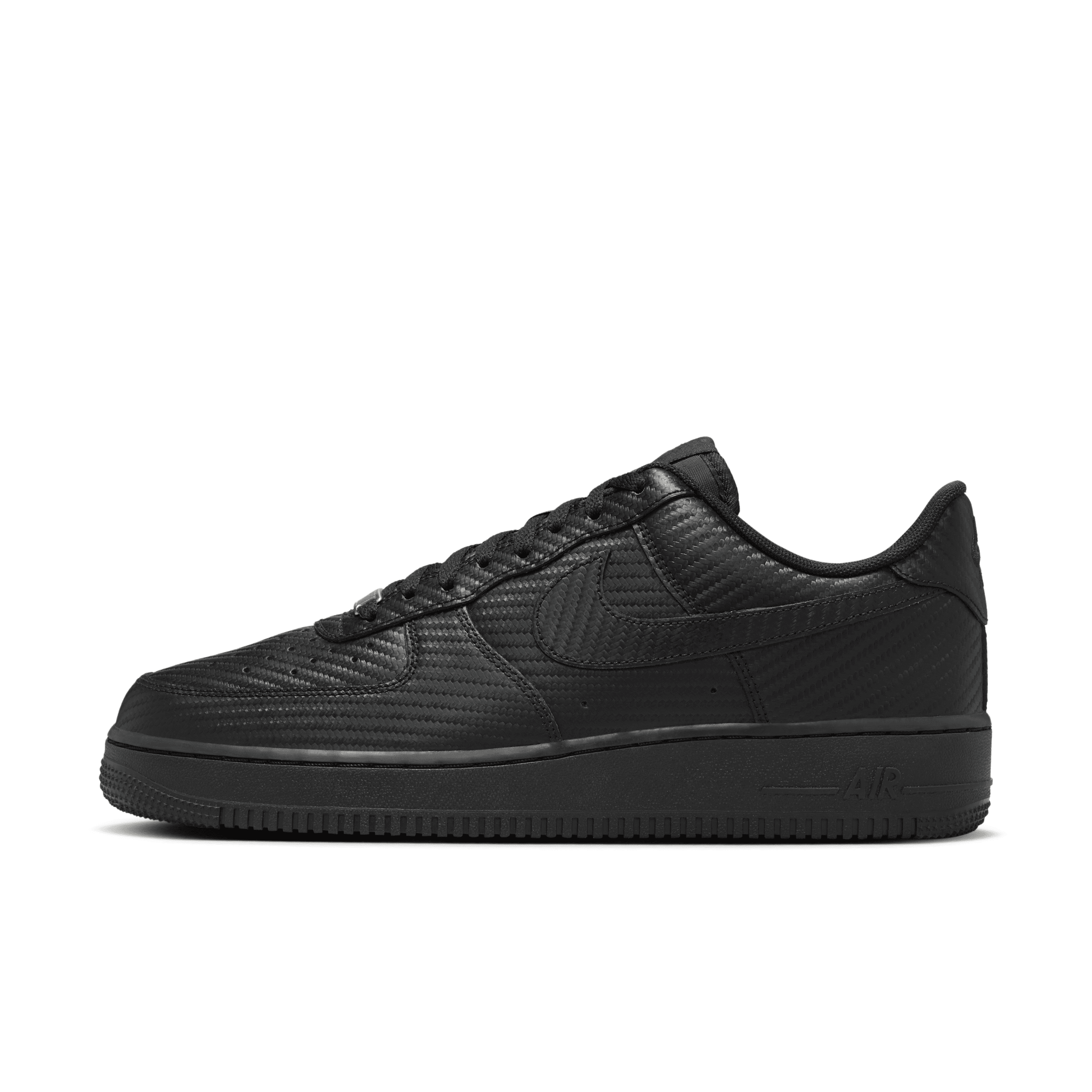Nike Men's Air Force 1 '07 Texture Shoes In Black