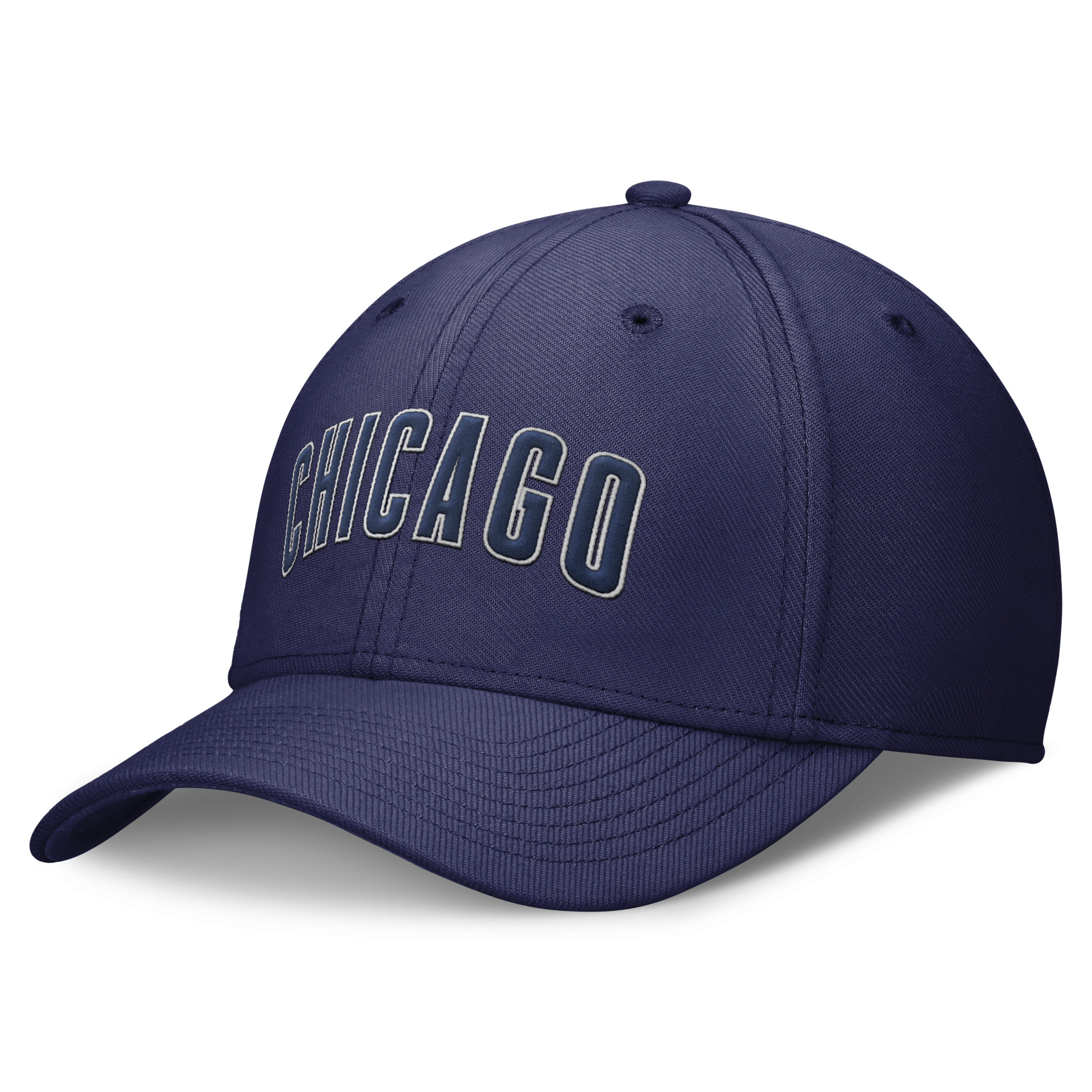 Nike Chicago Cubs Evergreen Swoosh  Men's Dri-fit Mlb Hat In Blue