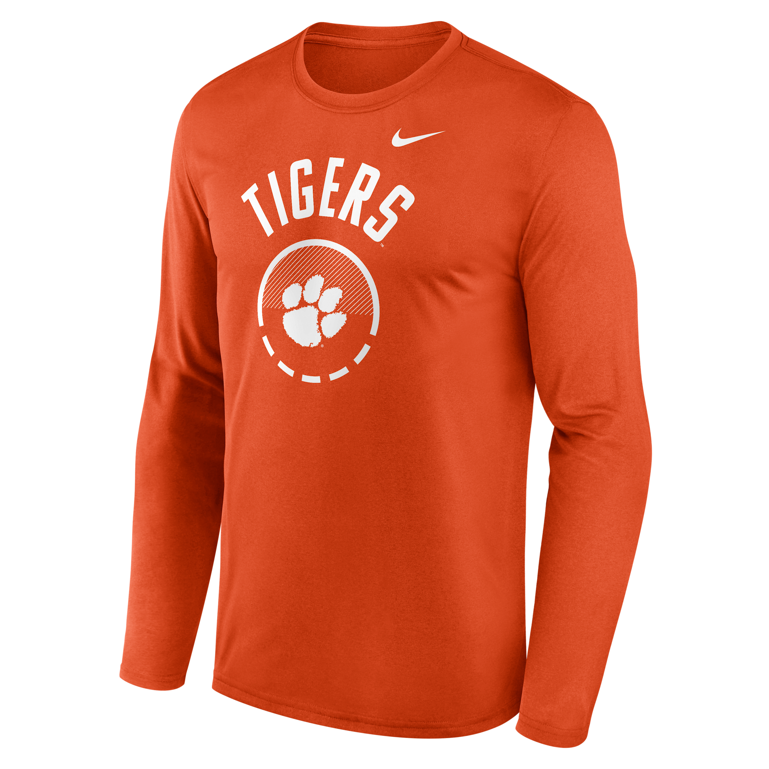 Clemson Courtside Nike Men's Dri-FIT College Long-Sleeve T-Shirt in Orange | 02TJ89MCLN-FFP