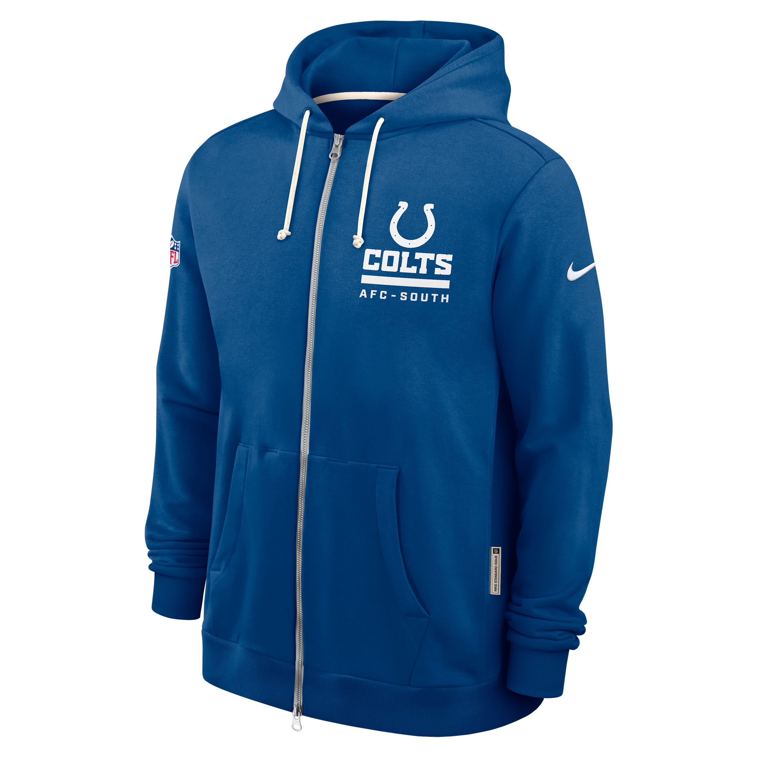Nike Indianapolis Colts Utility Player Sideline  Men's Dri-fit Nfl Full-zip Hoodie In Blue