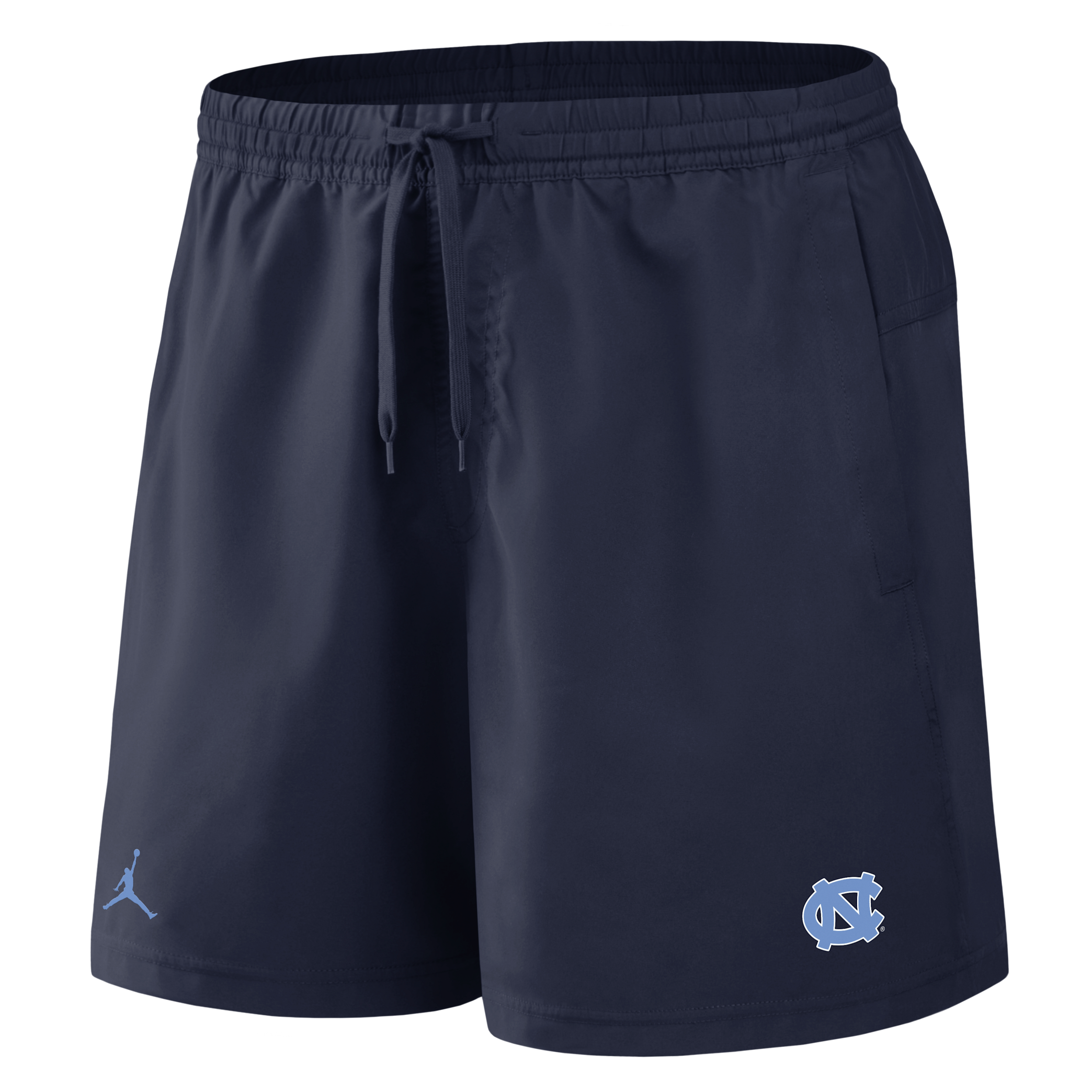 Men's North Carolina Primetime Primary Logo Jordan Brand Dri-FIT College Form Shorts in Blue | 0J5T41SNCN-8DV